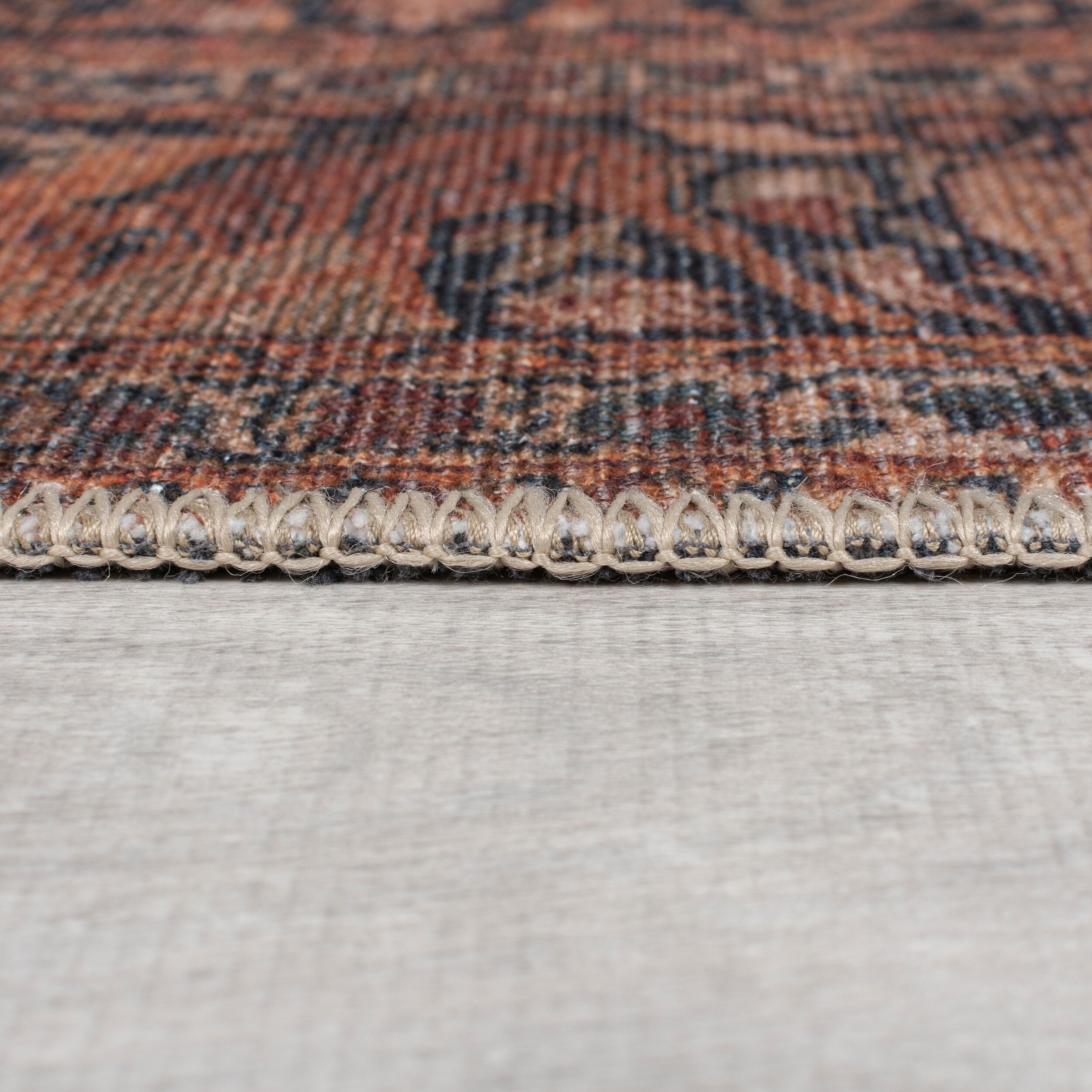 FLAIR RUGS Teppich »Nico«, rechteckig, 4 mm Höhe, Waschbarer Traditioneller Teppich
