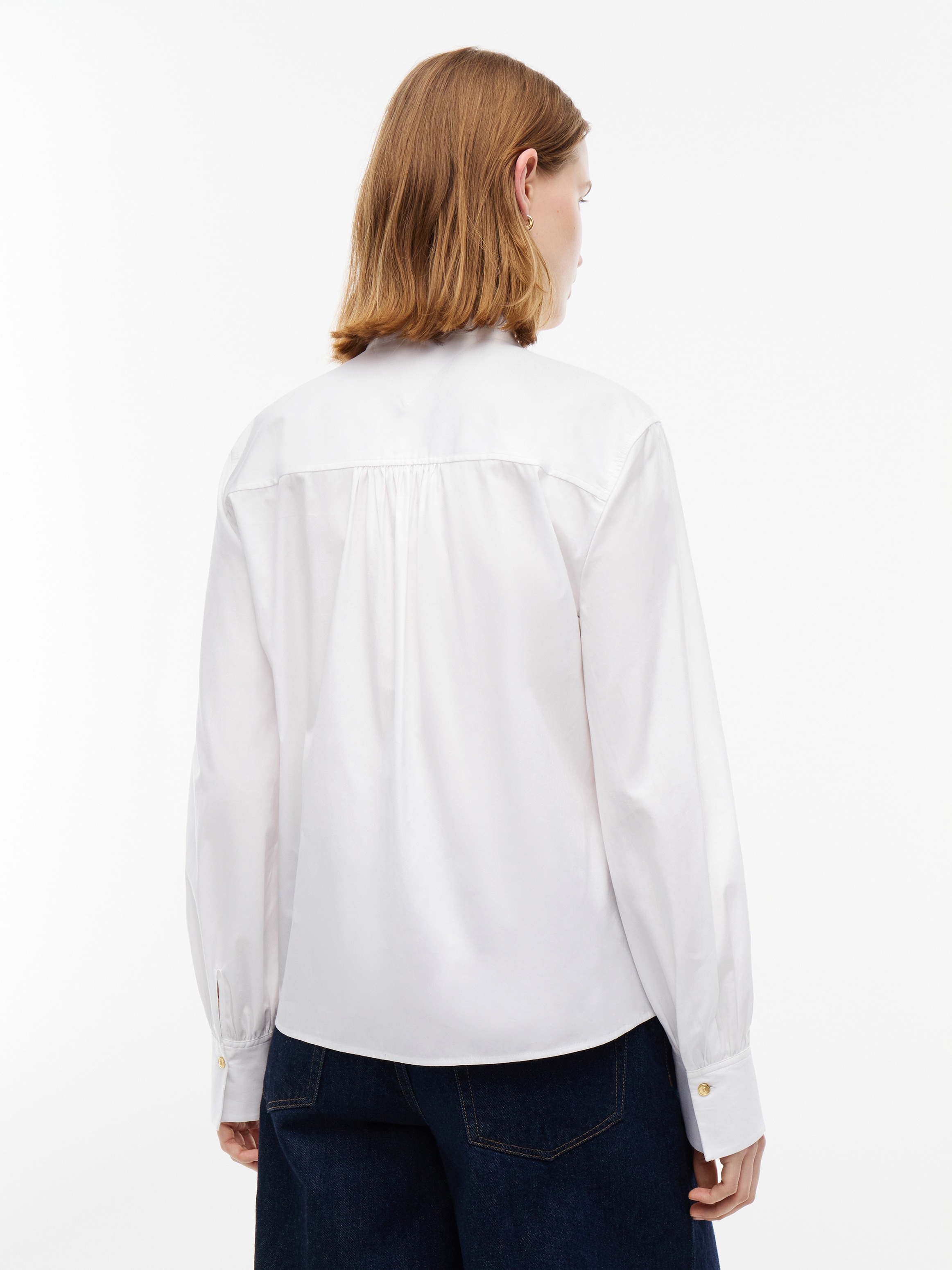 Tommy Hilfiger Langarmbluse »POPLIN BOW TIE LS SHIRT« Baumwolle