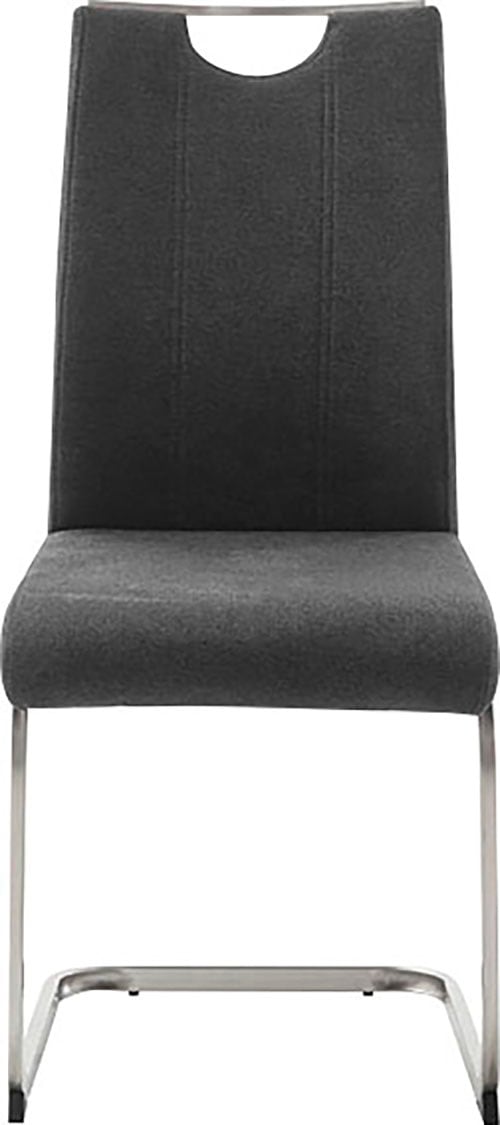 MCA furniture Freischwinger »MCA TERESINA Schwingstuhl mit Griffloch«, Feingewebe, (4er-Set), Schwingstühle mit Griffloch, Komfortsitzhöhe von ca. 48 cm