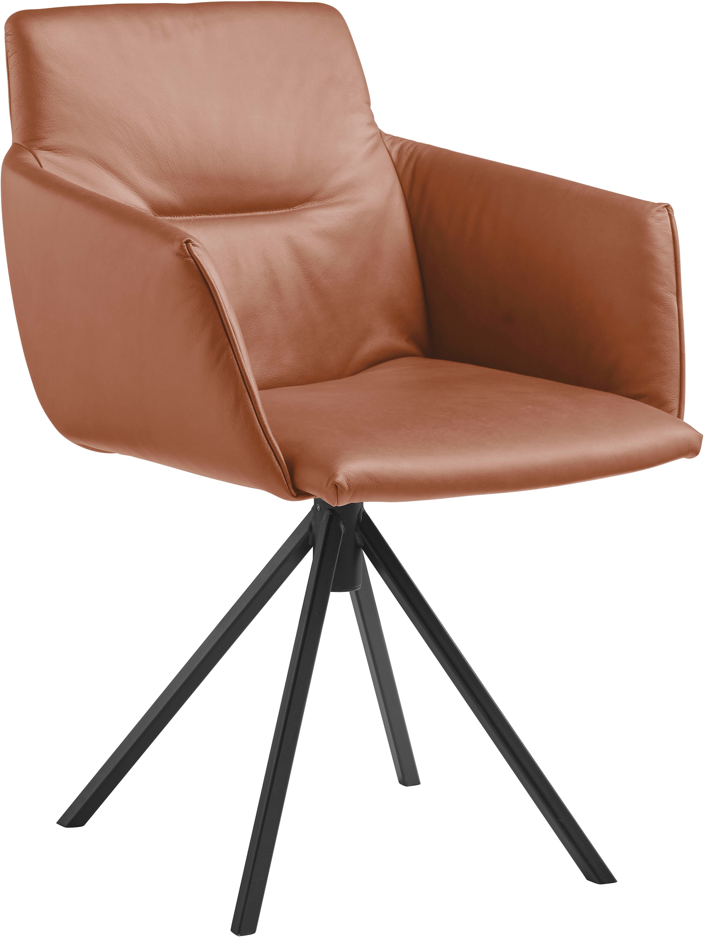 Musterring Polsterstuhl "JustB SP500" () 1 Stk.mit Armlehne, wahlweise mit Drehfunktion, Stativgestell in schwarz