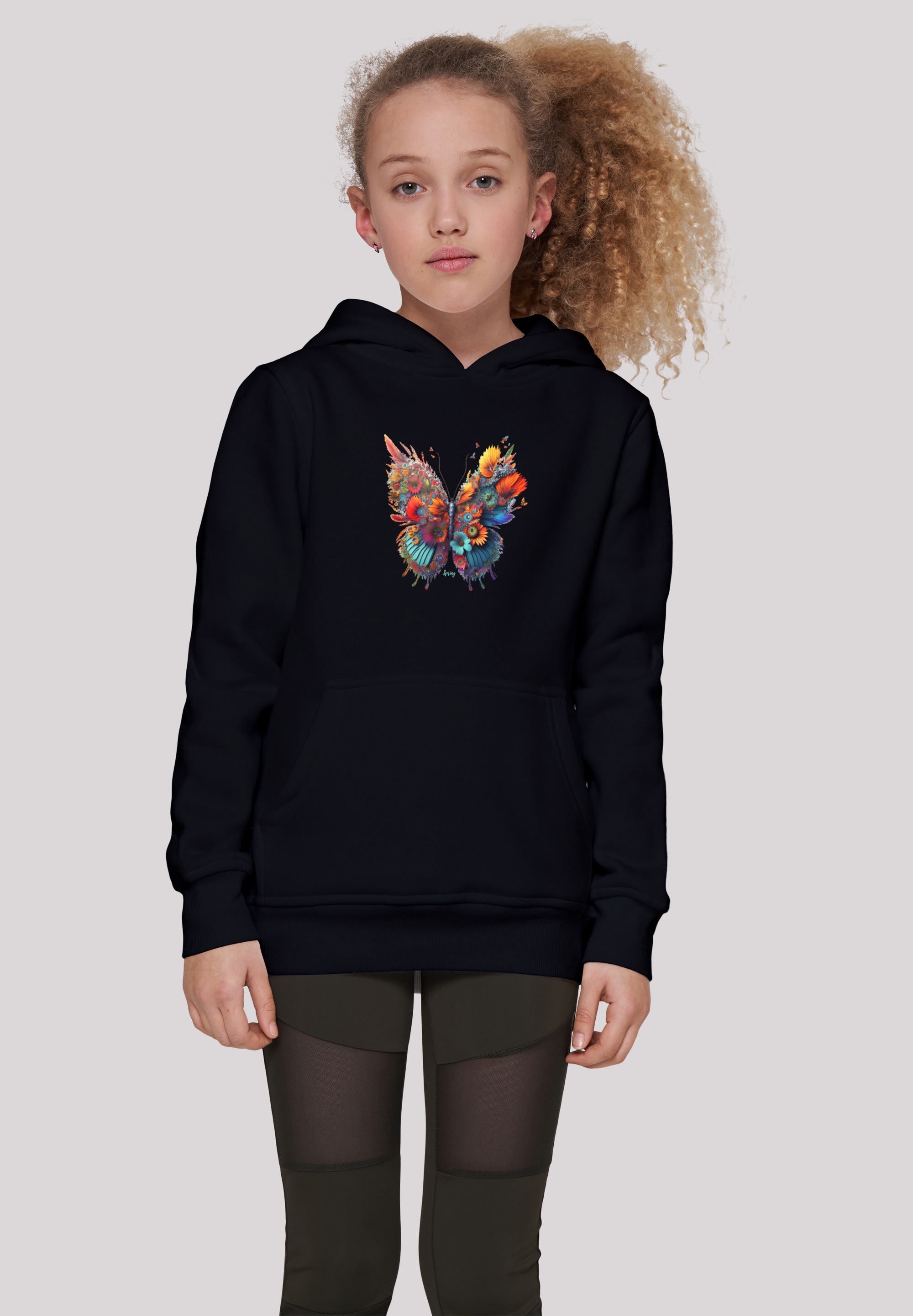 F4NT4STIC Kapuzenpullover »Schmetterling Blumen Hoodie Print online | BAUR Unisex«, bestellen