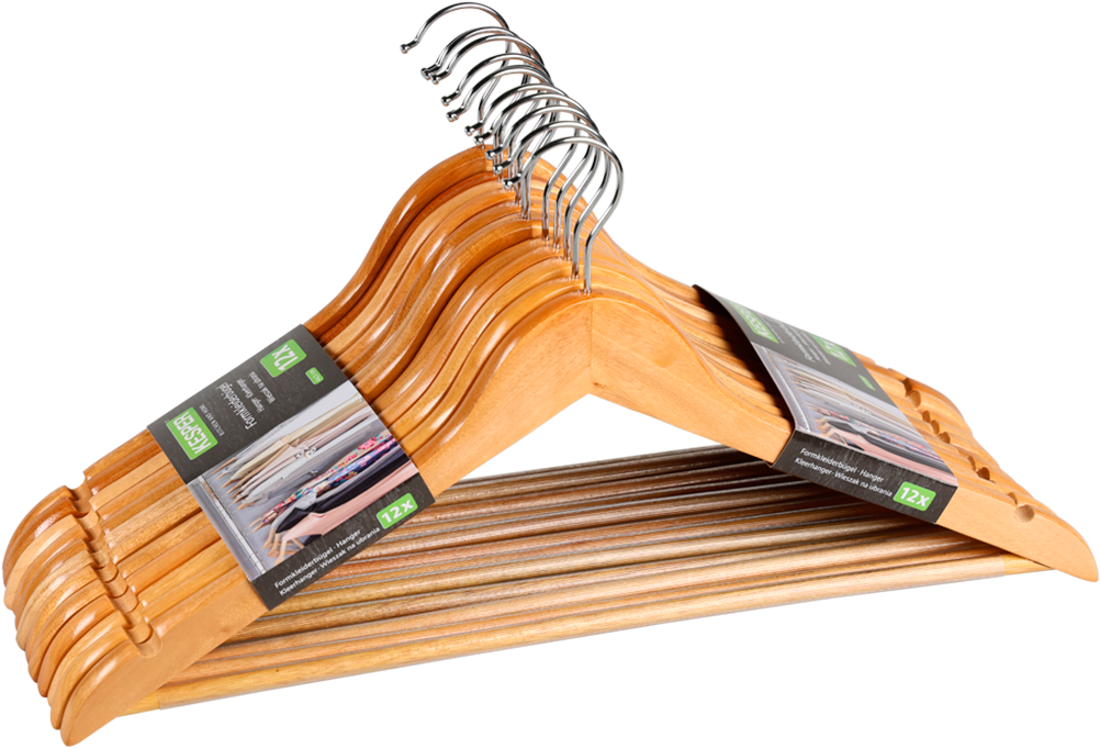 KESPER Kleiderbügel "Formkleiderbügel, 12er Set, FSC" mit rutschfestem Hose günstig online kaufen