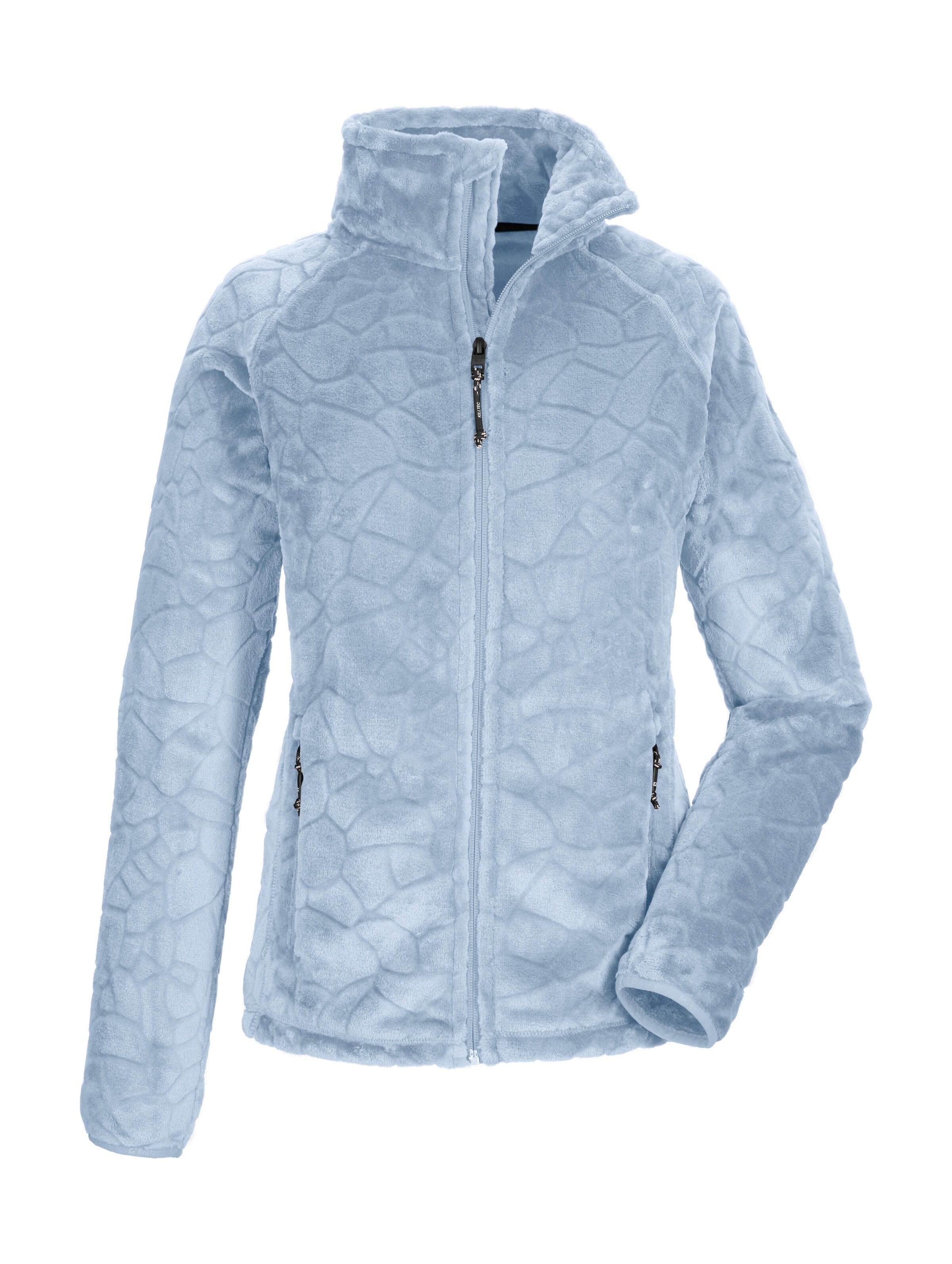 Killtec Fleecejacke "KOW 56 WMN FLC JCKT" Weiche Fleecejacke, verschließbare Taschen, Kinnschutz