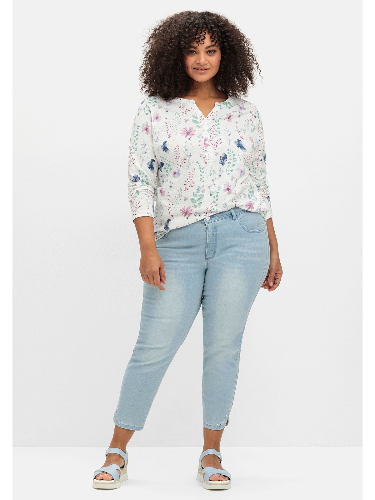 Sheego Stretch-Jeans »Große Größen« su Glitze...
