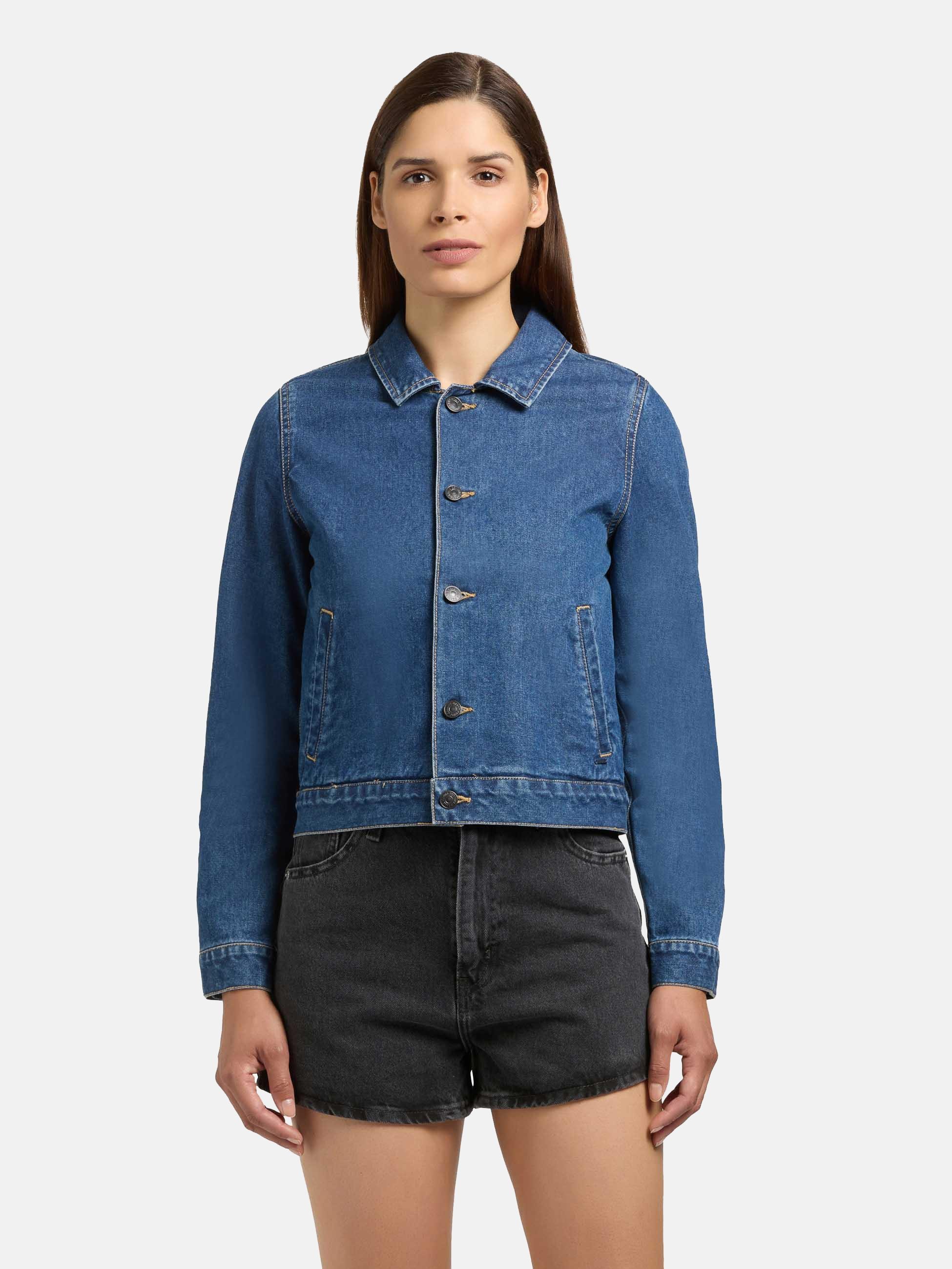 khujo Jeansjacke "Renia" ohne Kapuze Moderne Damen Denim-Jacke günstig online kaufen