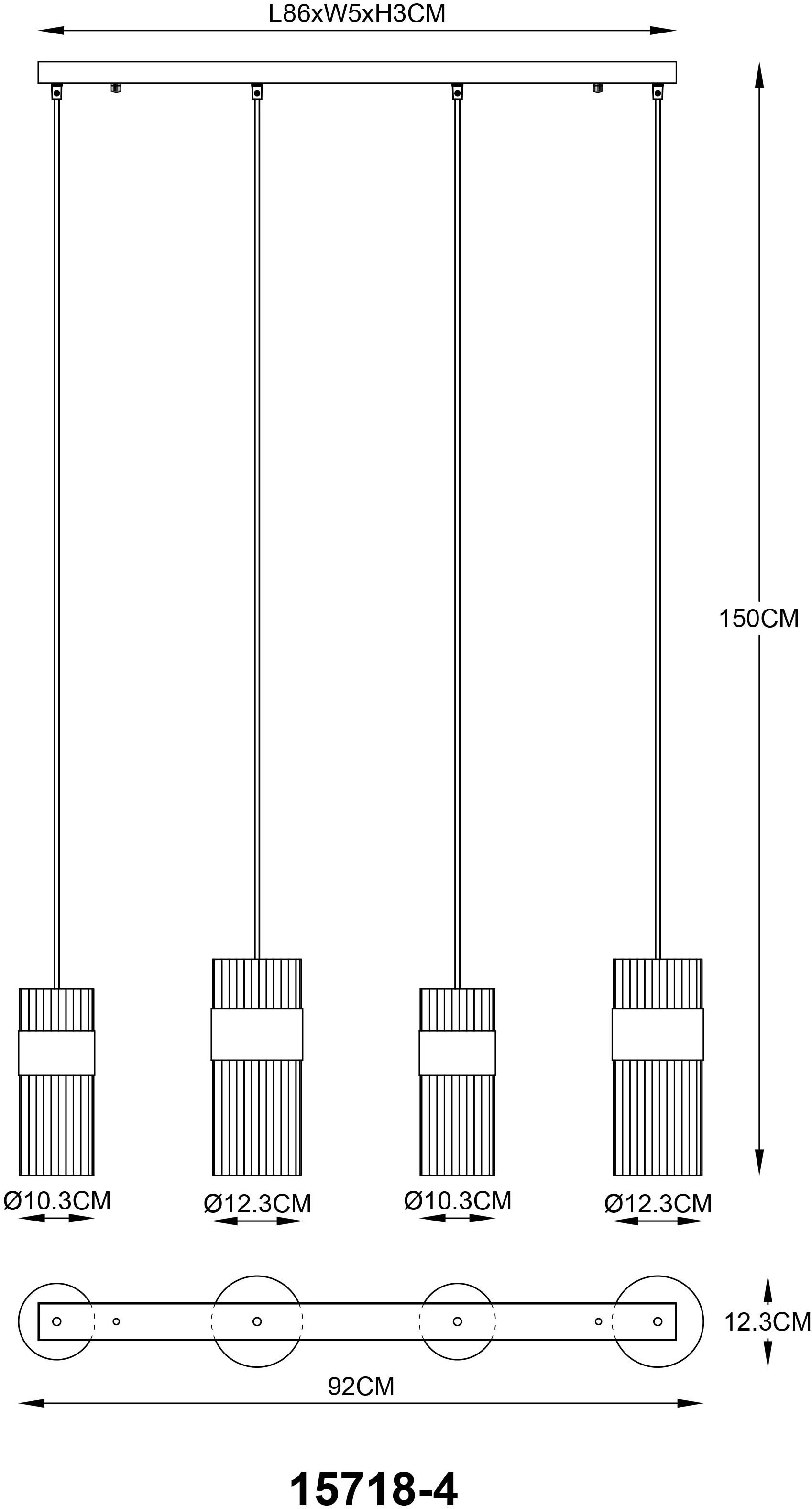 GLOBO LIGHTING Hängeleuchte »SCARFINA« E27 1 Stk. Hängelampe/Pendelleuchte/Esszimmer/Wohnzimmer/Esstisch