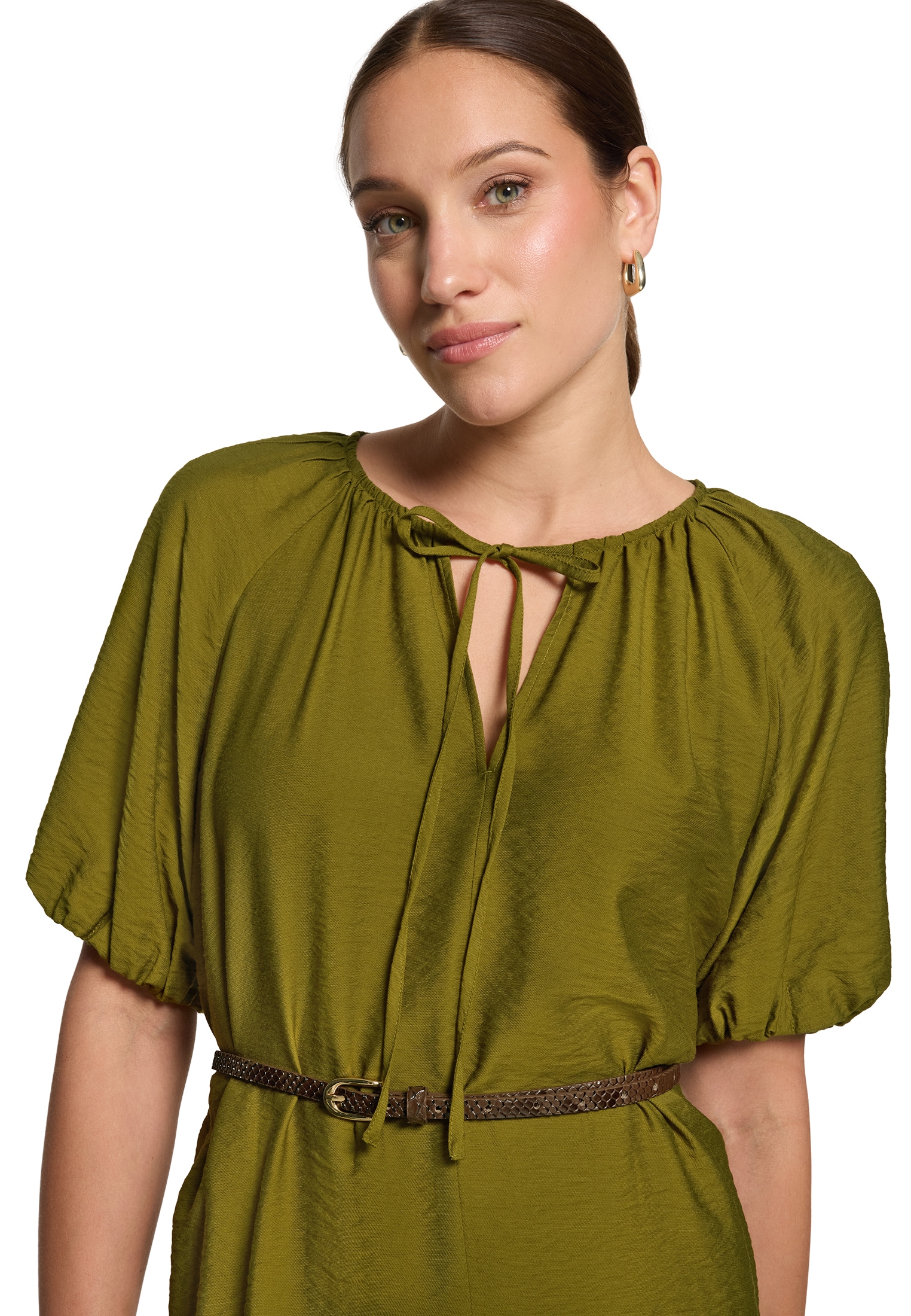Zero Druckkleid »Damen mit Gürtel« Material