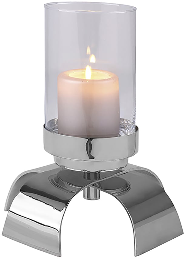 Kerzenleuchter inklusive BAUR Glaseinsatz, »AARON«, Stumpenkerzen, Metall, cm für Höhe 29 aus | Fink