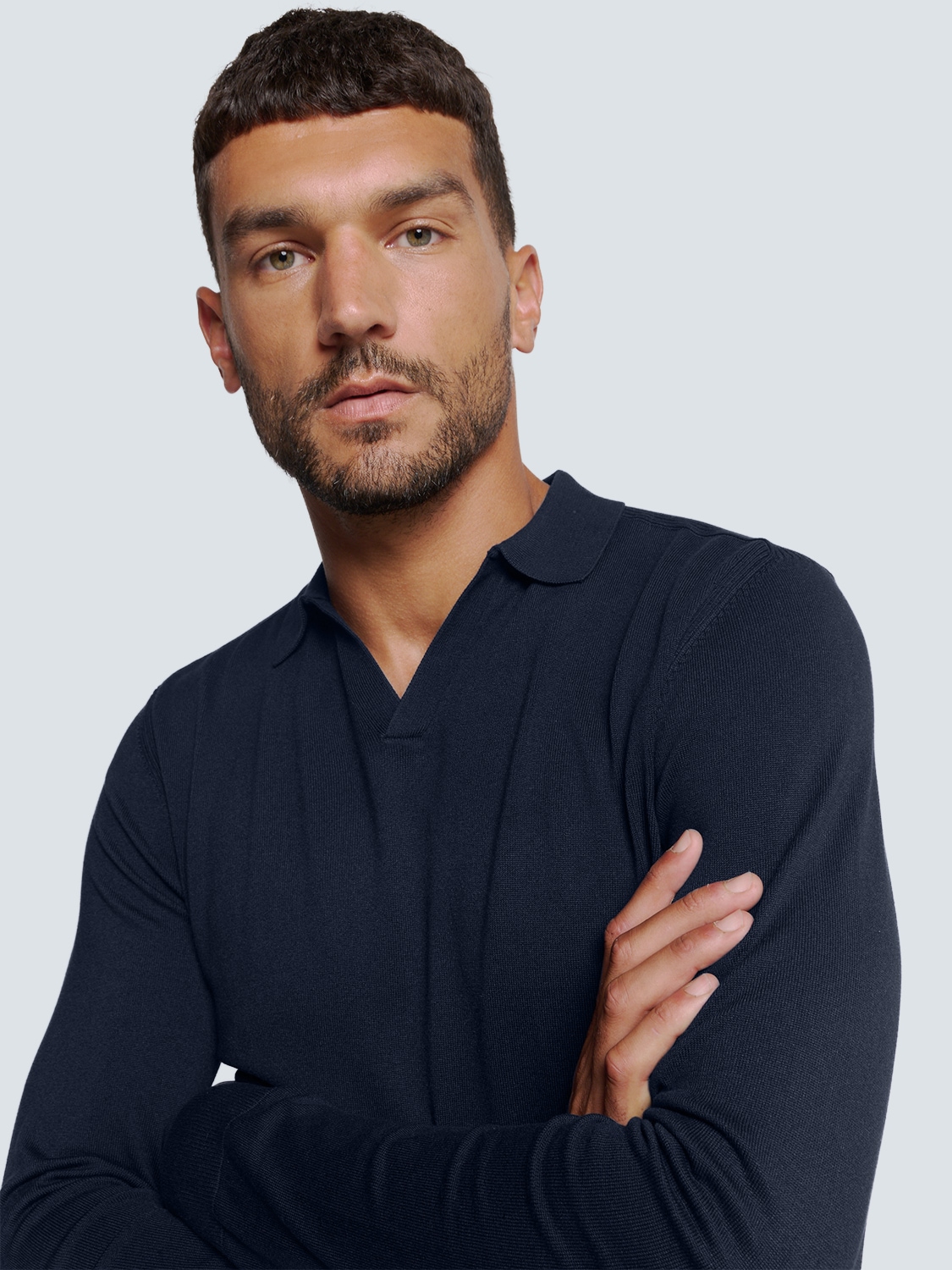 NO EXCESS Rundhalspullover »No Excess Polokragen-Pullover«