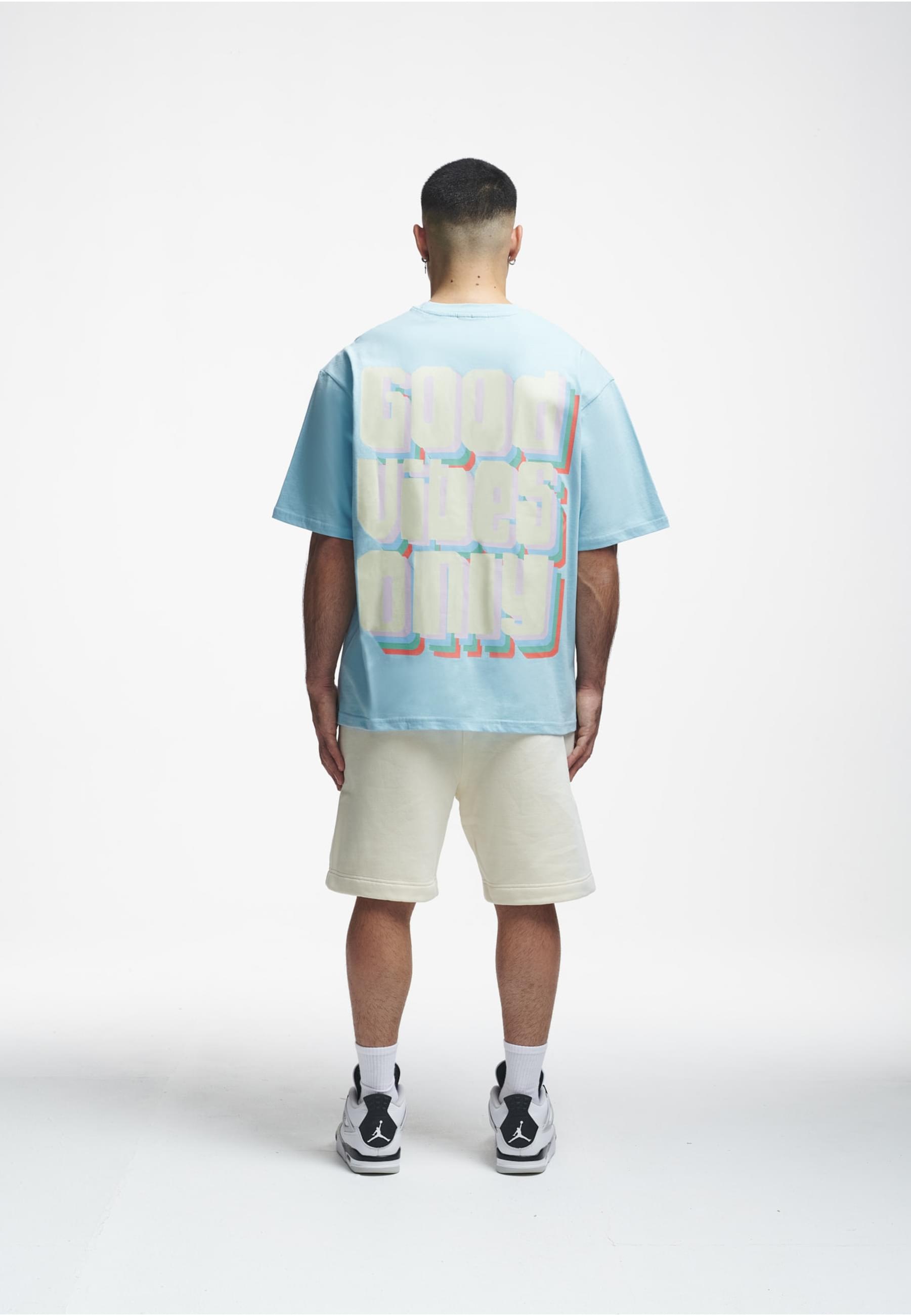 2Y Studios T-Shirt »2Y Studios Herren 2Y Good Vibes Only Oversize Tee«, (1 tlg.)