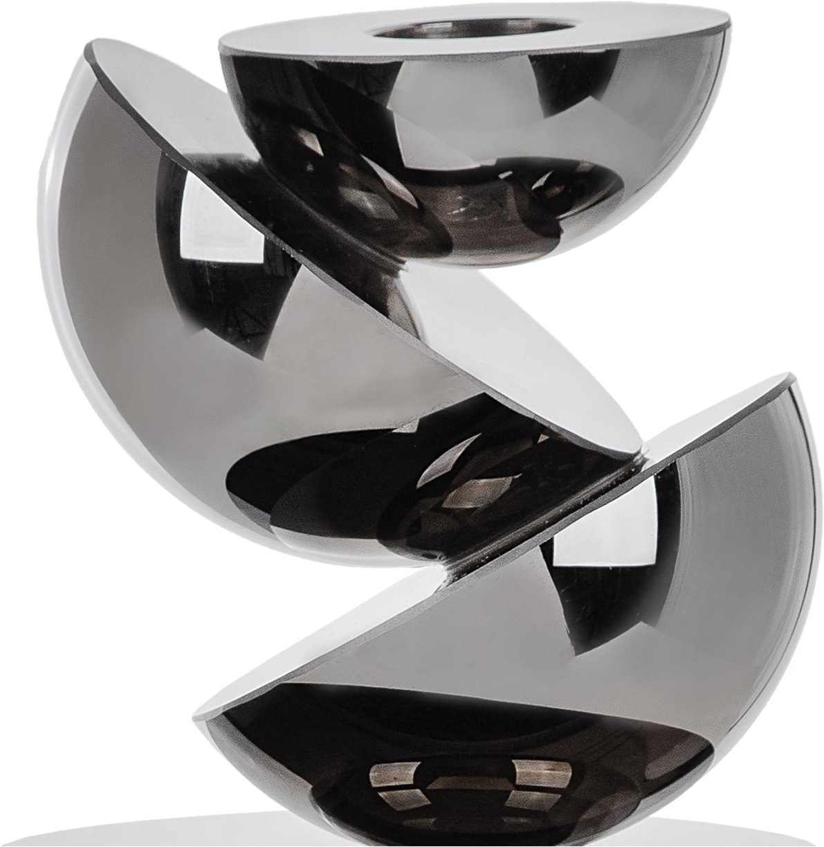 GILDE Kerzenleuchter »Glass Art, Kerzenleuchter, "Hakura", Glas, schwarz« Kerzenleuchter Hakura Tischdeko modern Dekoleuchter