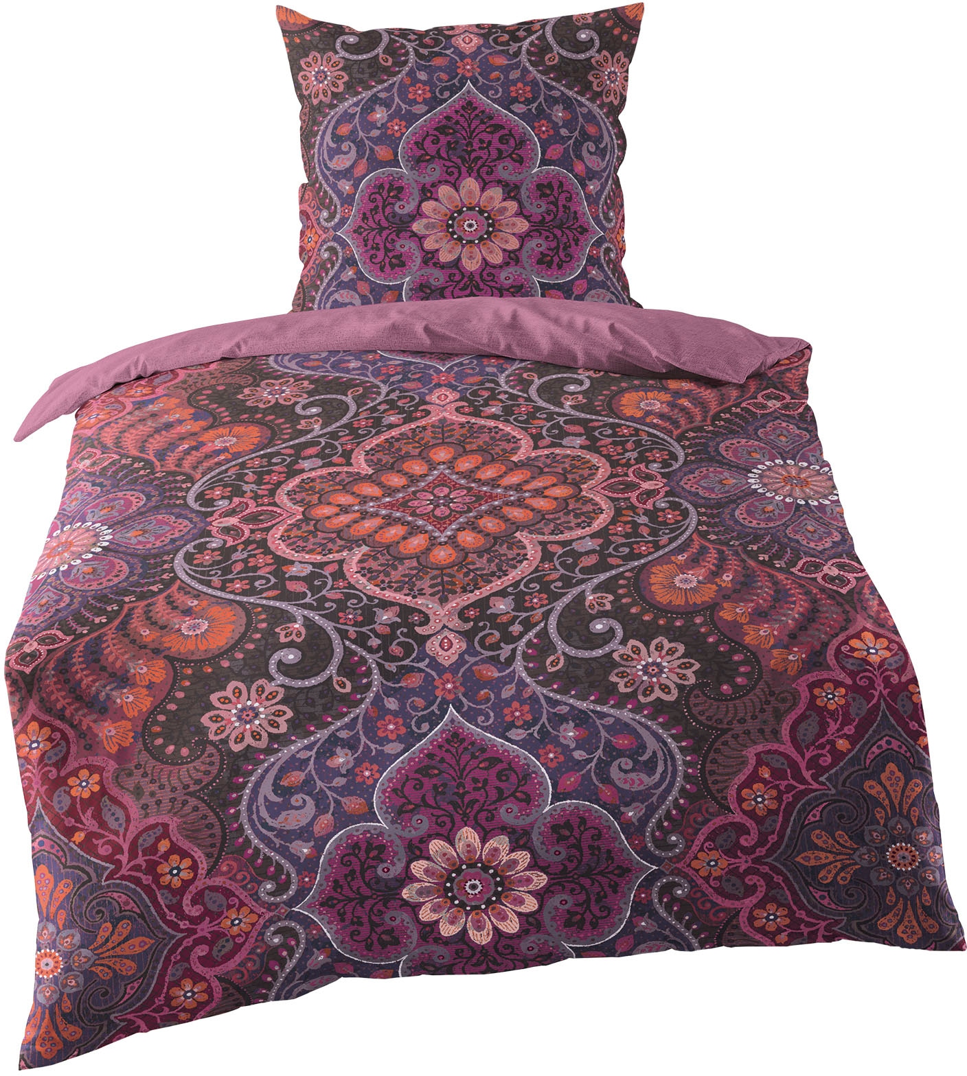 Jekatex Wendebettwäsche "FLORENZIA" 2 Stk. tlg. Bettwäsche-Set aus 100% Bau günstig online kaufen
