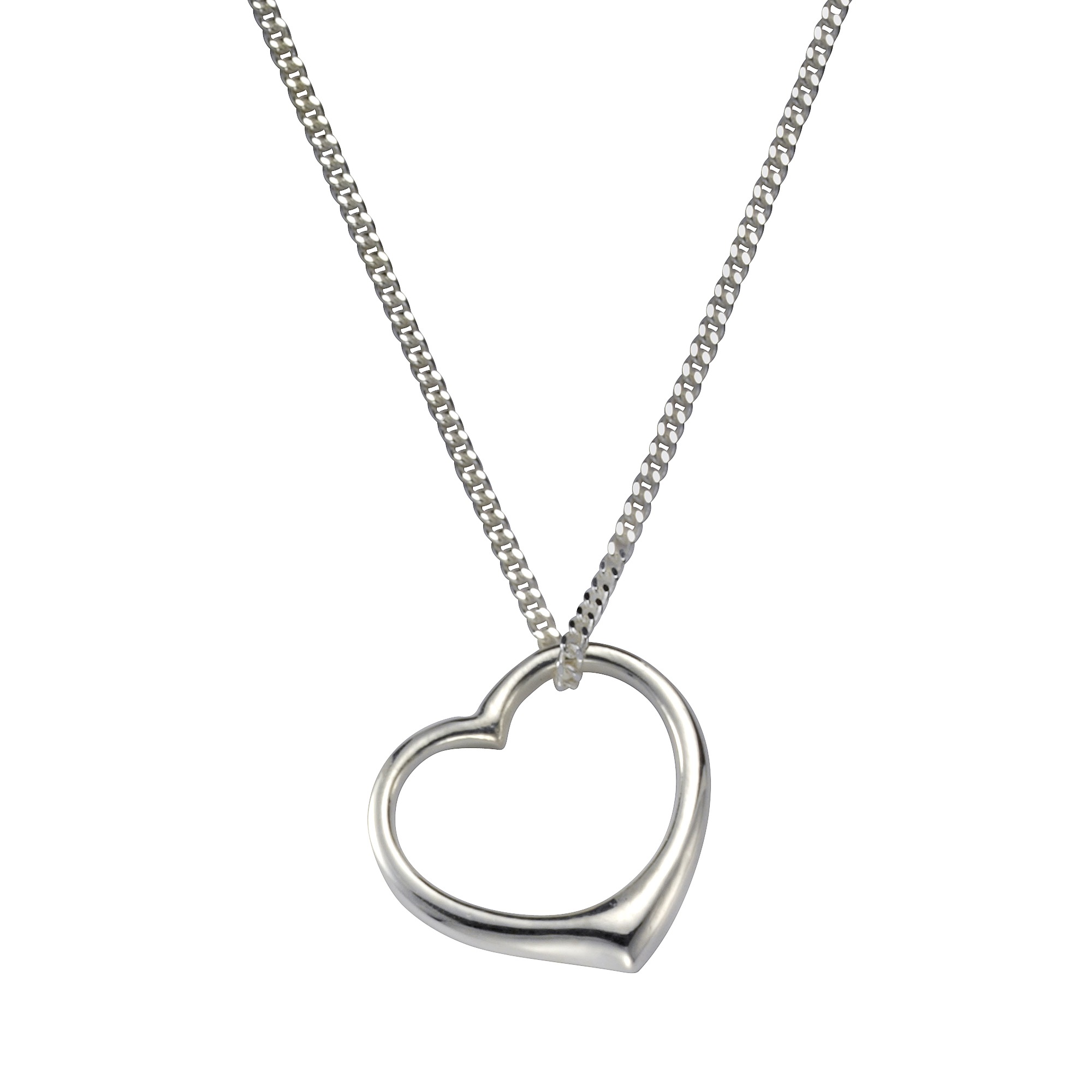 Kette mit Anhänger ZEEME "925/- Sterling Silber", weiß, Halsketten, Damen, 45cm, Silber 925 (Sterlingsilber), L: 45 B: 15mm, glänzend, B:15mm