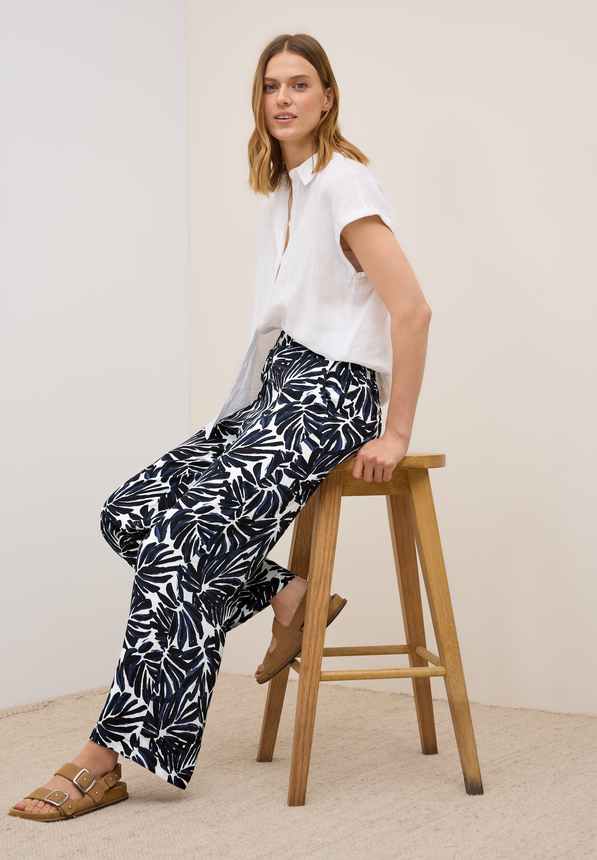 Cecil Stoffhose »Style NEELE«, Sommerhose mit grafischem Muster