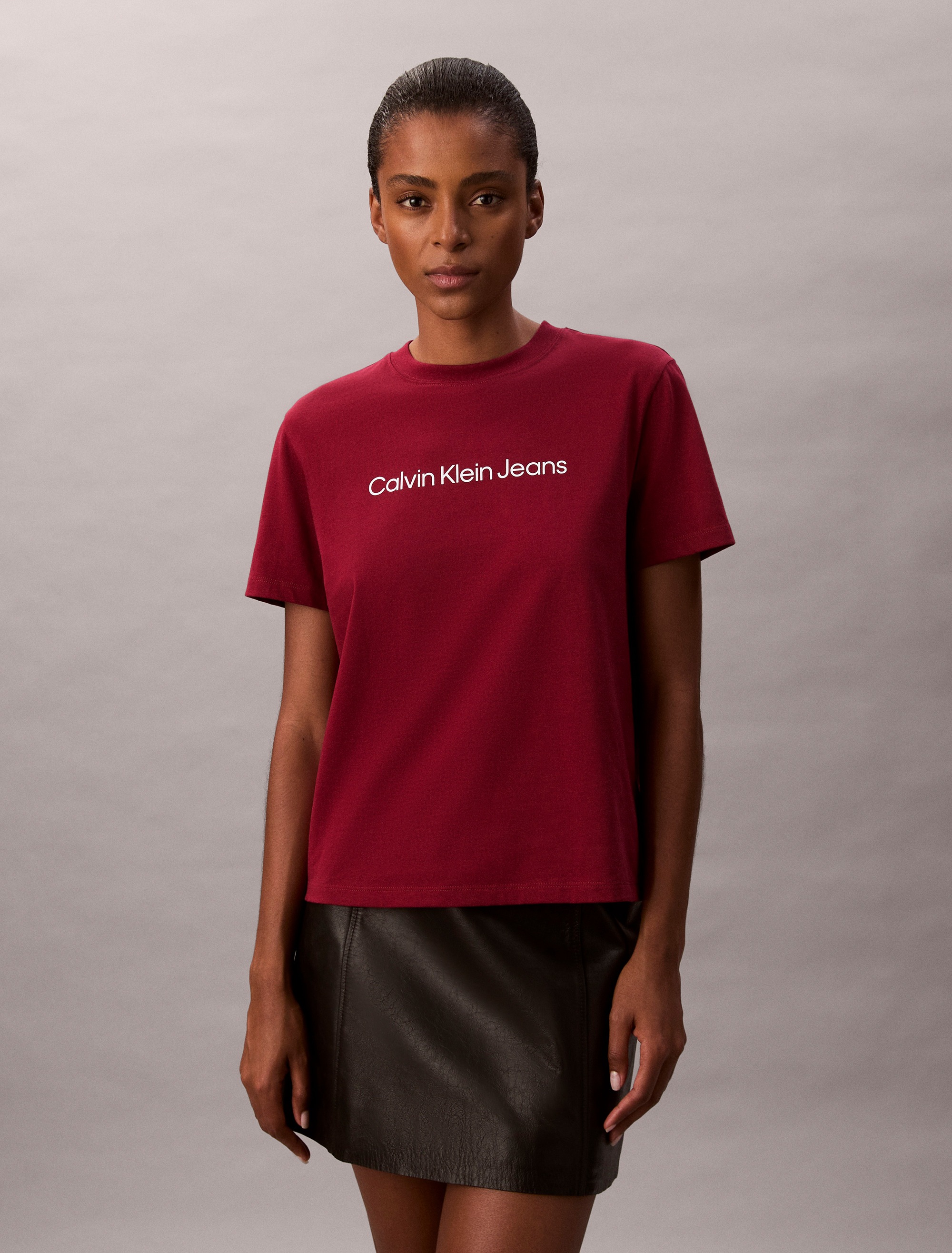 Calvin Klein Jeans T-Shirt "A- INST. LOGO CLASSIC TEE SS" mit Logoschriftzu günstig online kaufen