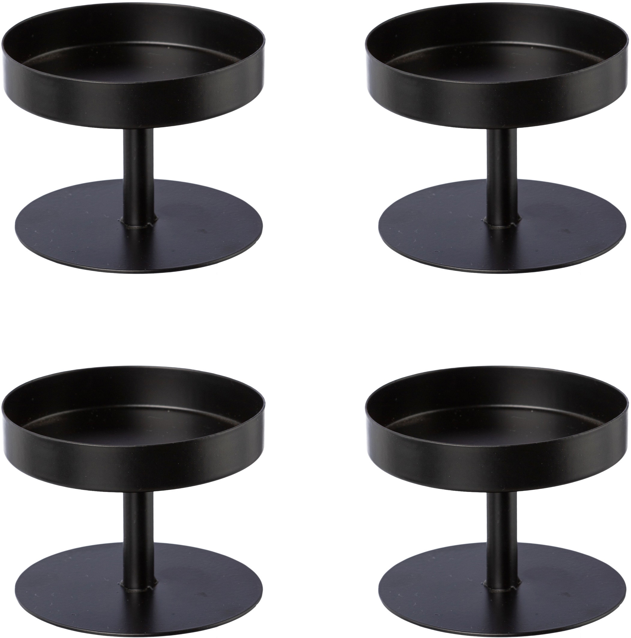 Creativ deco Kerzenhalter, (4 St.), für Stumpenkerzen, 4er Set, Ø 8 cm  bestellen | BAUR