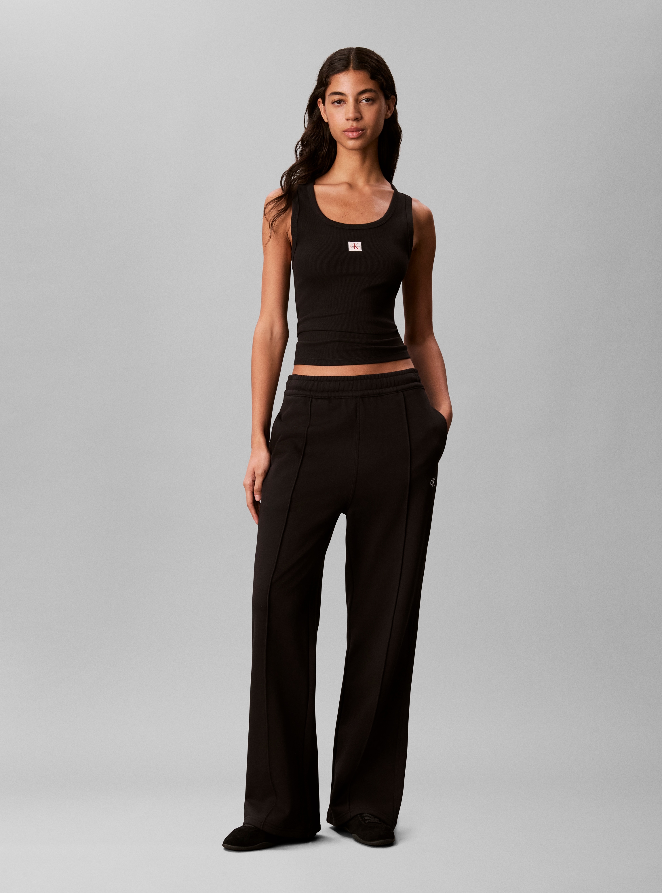 Calvin Klein Jeans Leggings »MONOGRAM TERRY TRACKPANT«  Regular fit mit Bootcut fit