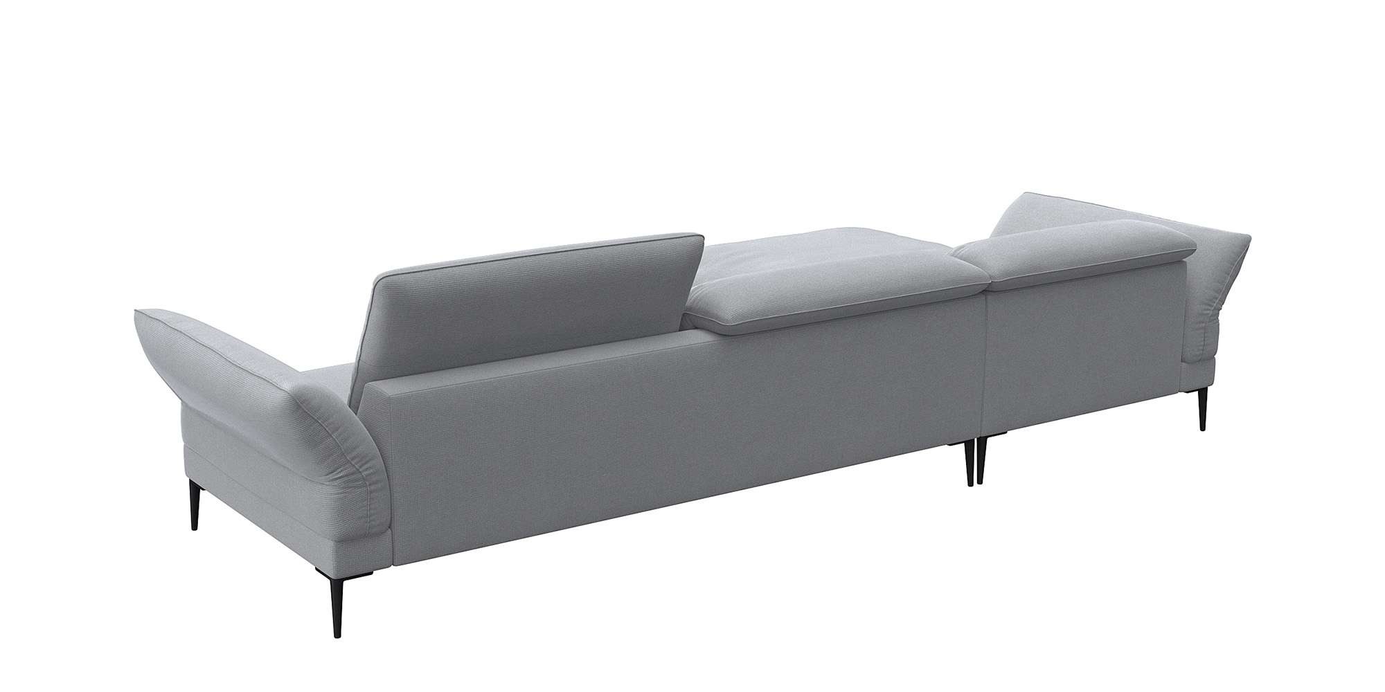 FLEXLUX Ecksofa »Salino, Funktionssofa mit Recamiere, Relaxsofa, Ecksofa«, Sofa mit Arm- und Kopfteil-Verstellungen, Kaltschaum & Stahl-Wellen