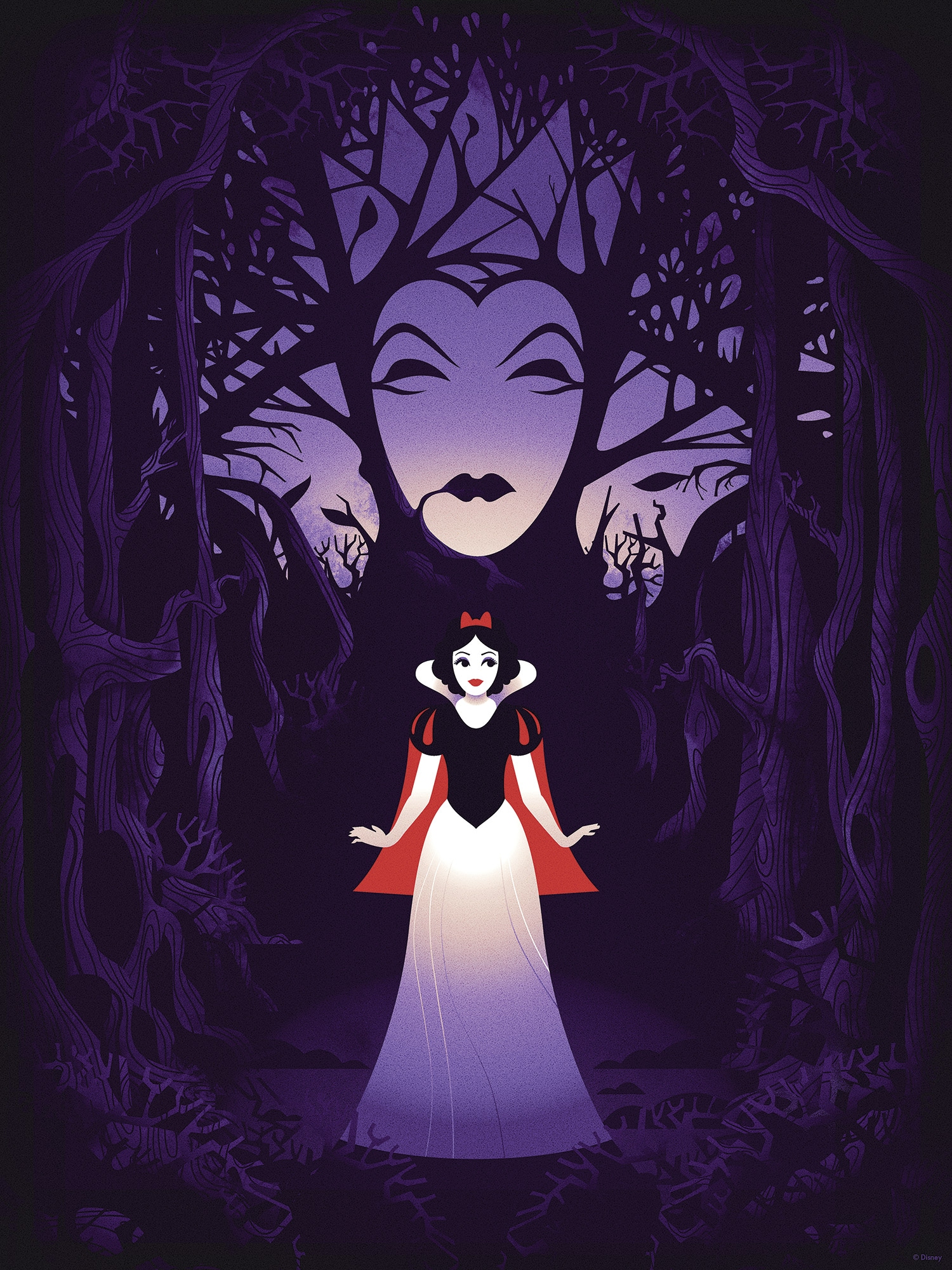 Komar Wandbild »Disney Snow White Evil Queen«, Disney, (Set, 1 St.), 30 x 40 cm (Breite x Höhe) - Kinderzimmer, Dekoration