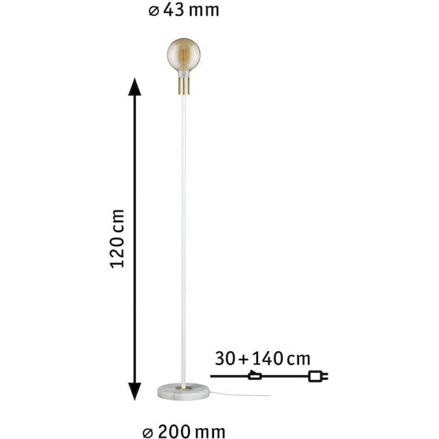 Paulmann LED Stehlampe »Nordin«, 1 flammig-flammig | BAUR