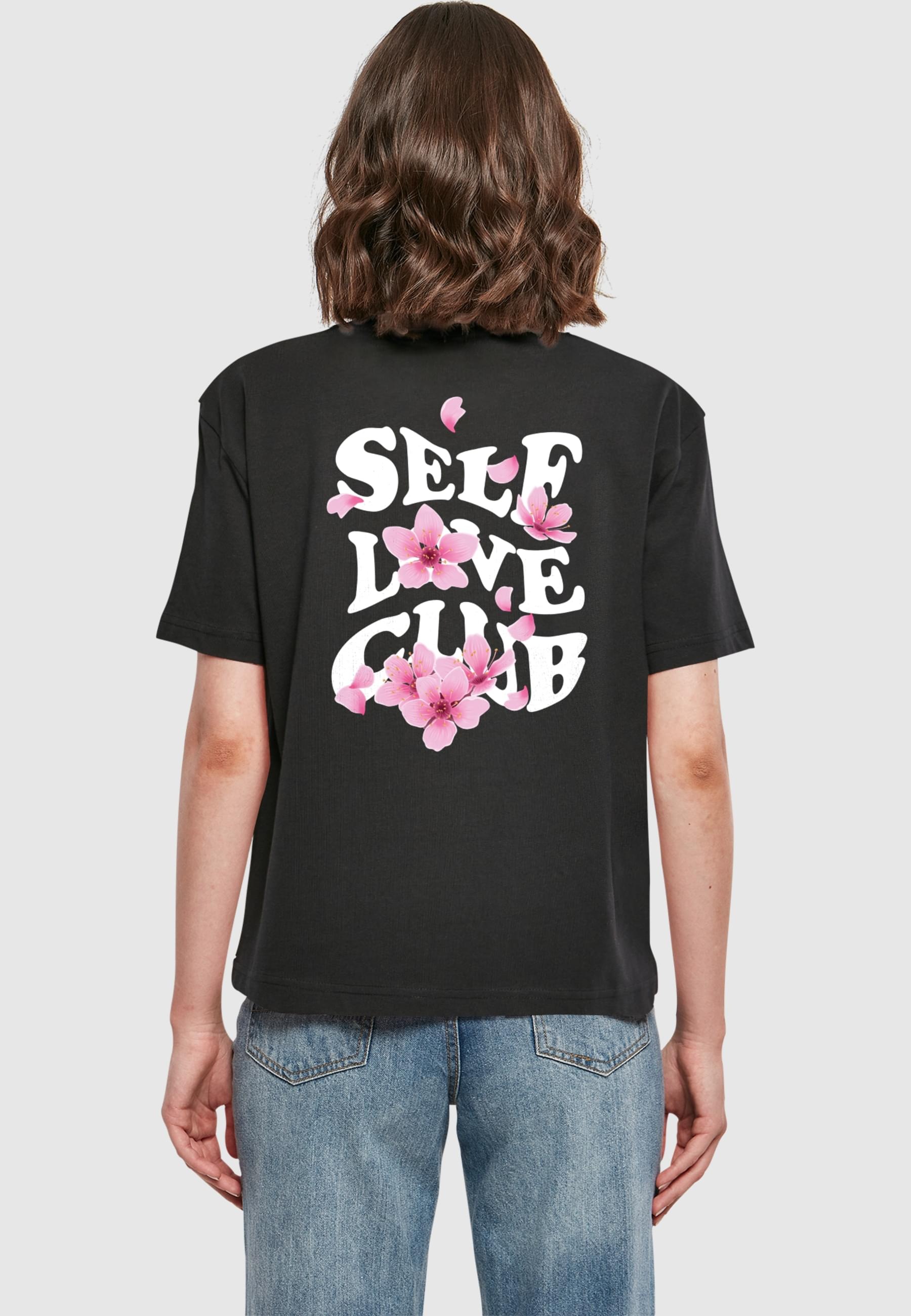 Miss Tee Kurzarmshirt »Miss Tee Damen Self Love Club Tee«, (1 tlg.)
