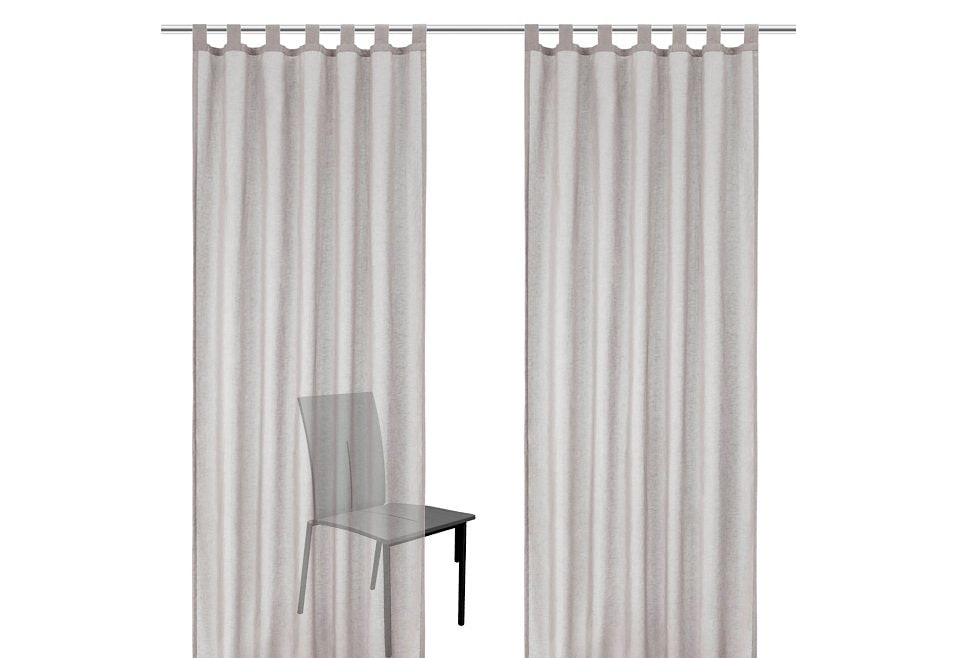 2-er (2 »REGINA«, transparent BAUR Vorhang, Fertiggardine, | Gardine home St.), my Set,