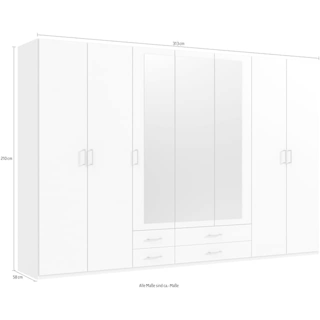 Wimex Drehtürenschrank »Gronau«, mit Spiegeln und Schubladen kaufen | BAUR