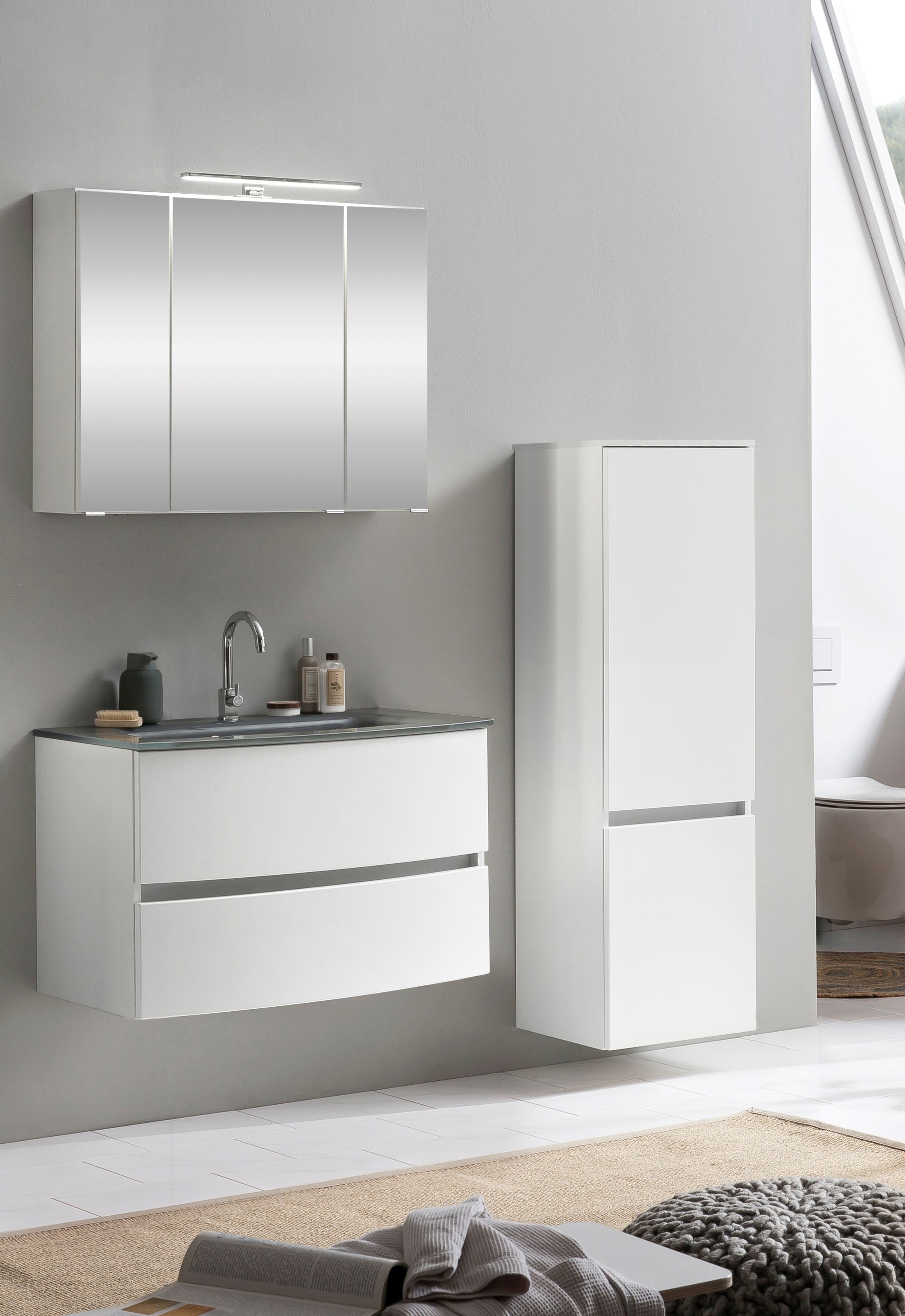 welltime Badezimmer-Set "Kaunas" Set, 3 Stk. tlg. günstig online kaufen