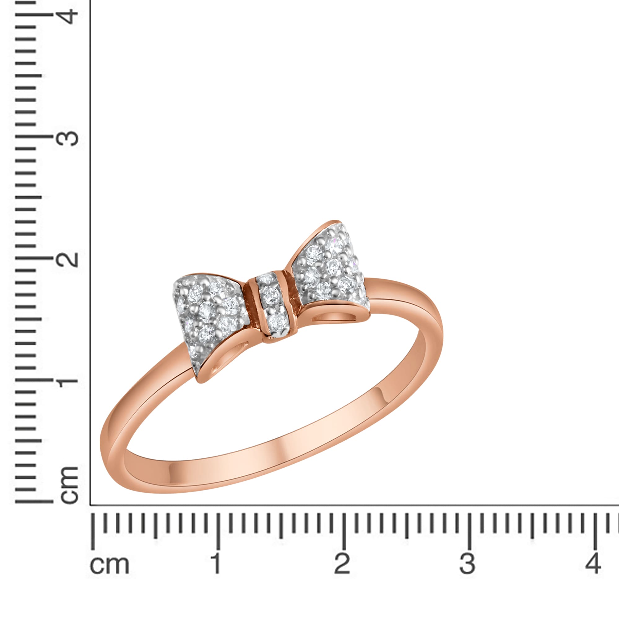 teilweise Silber Fingerring Zirkonia« Vivance | online vergoldet bestellen rose »925-Sterling rhodiniert BAUR