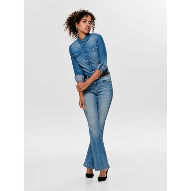 ONLY L/S Jeansbluse BAUR FIT bestellen »ONLALWAYSROCK DNM« | IT SHIRT