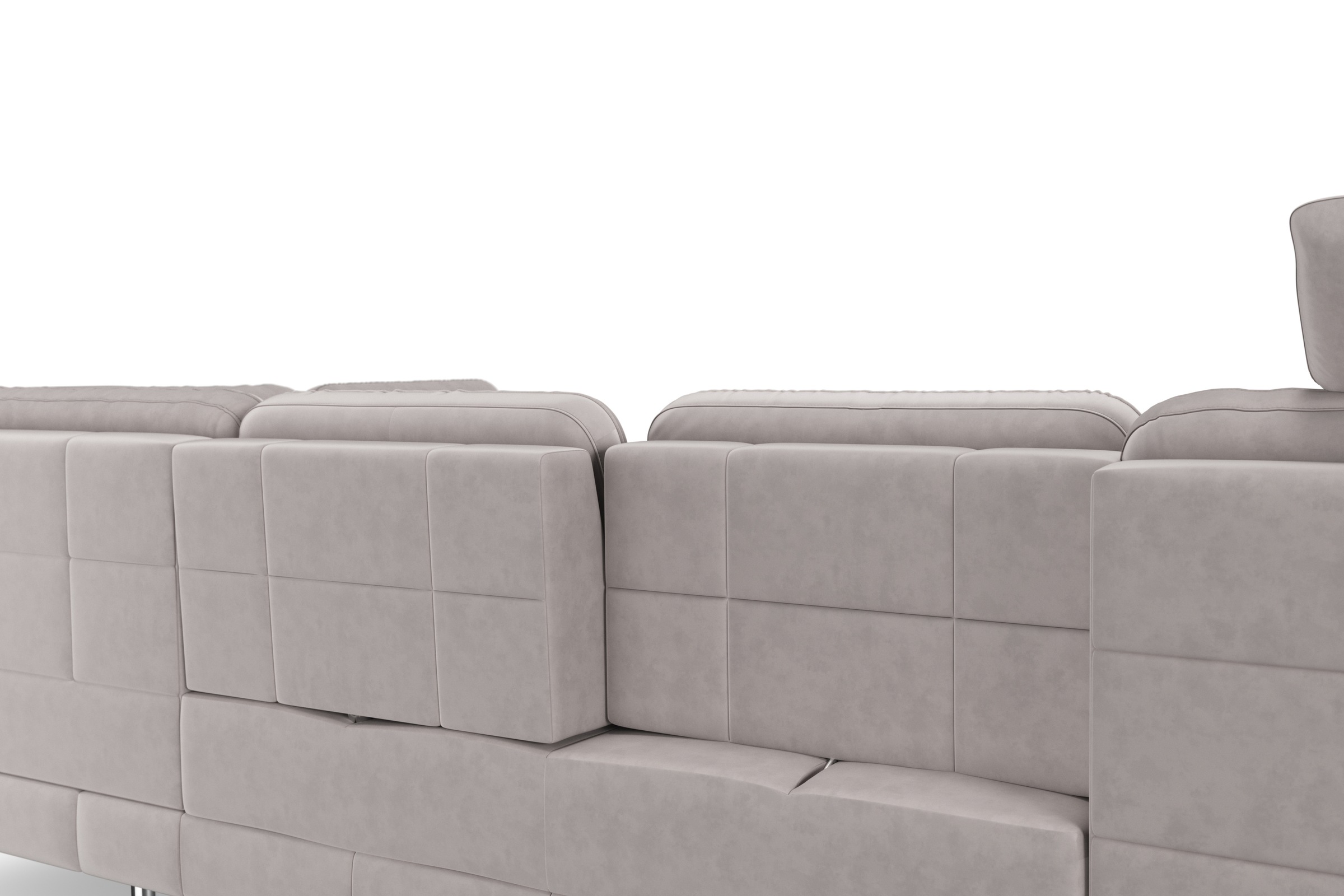 sit&more Wohnlandschaft »Bendigo U-Form«, inklusive Sitztiefenverstellung, Bodenfreiheit 15 cm, in 2 Fußfarben
