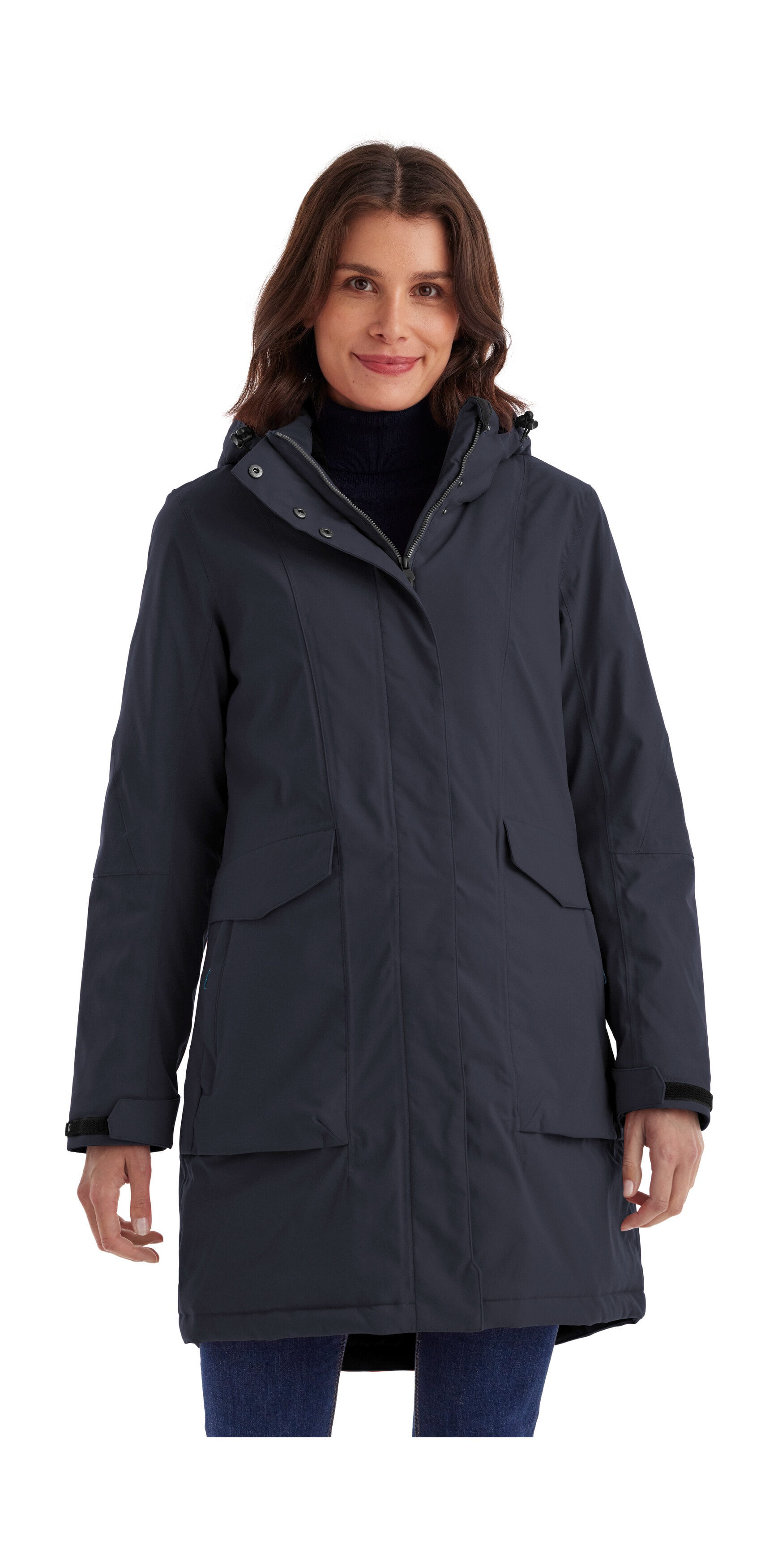 Killtec Parka "Damen Funktionsparka" Wasserdichter, atmungsaktiver Damenparka mit abnehmbarer Kapuze