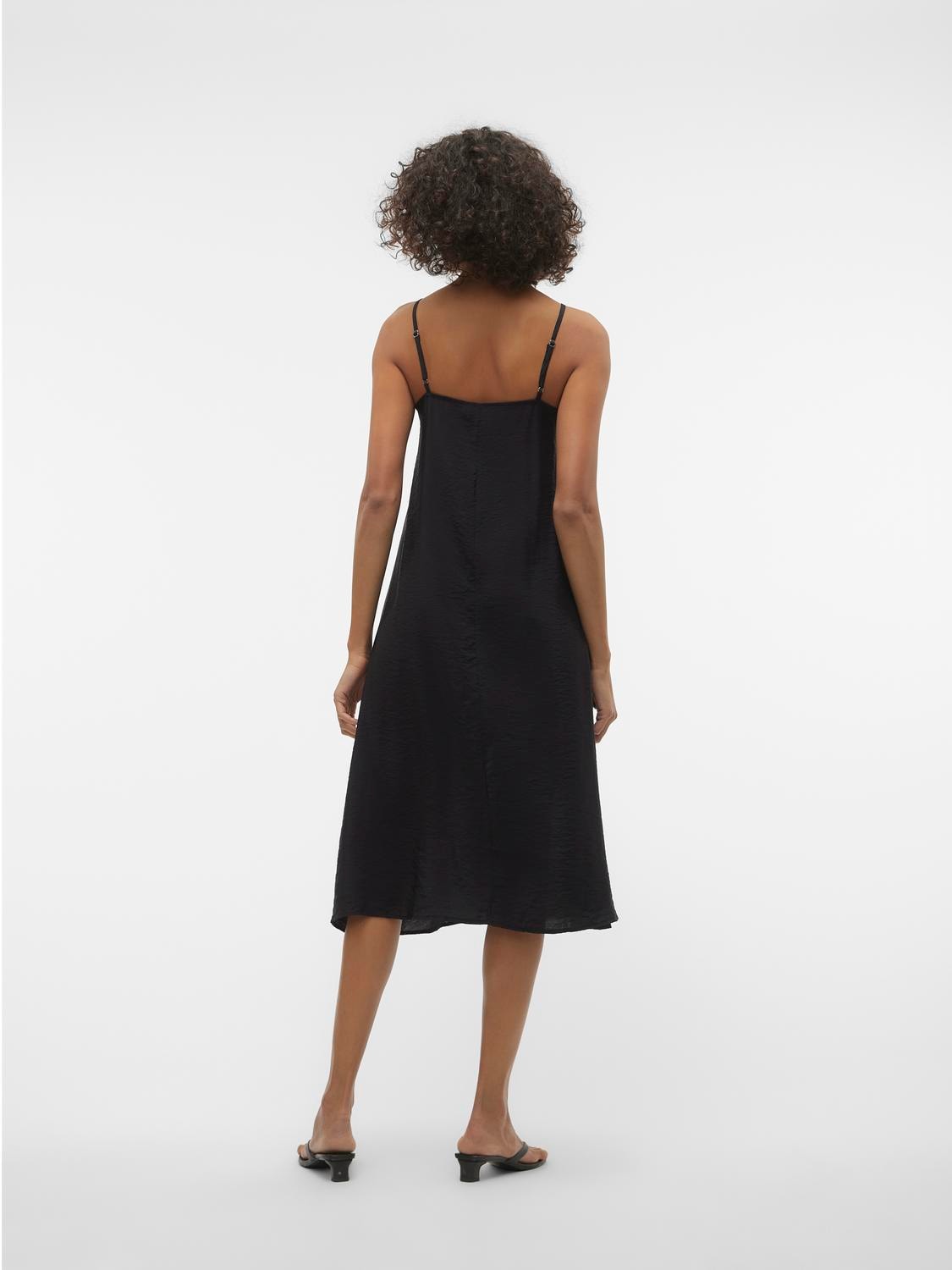 Vero Moda Spaghettikleid »VMJOSIE CALF SINGLET DRESS WVN GA NOOS« Viskosemischung