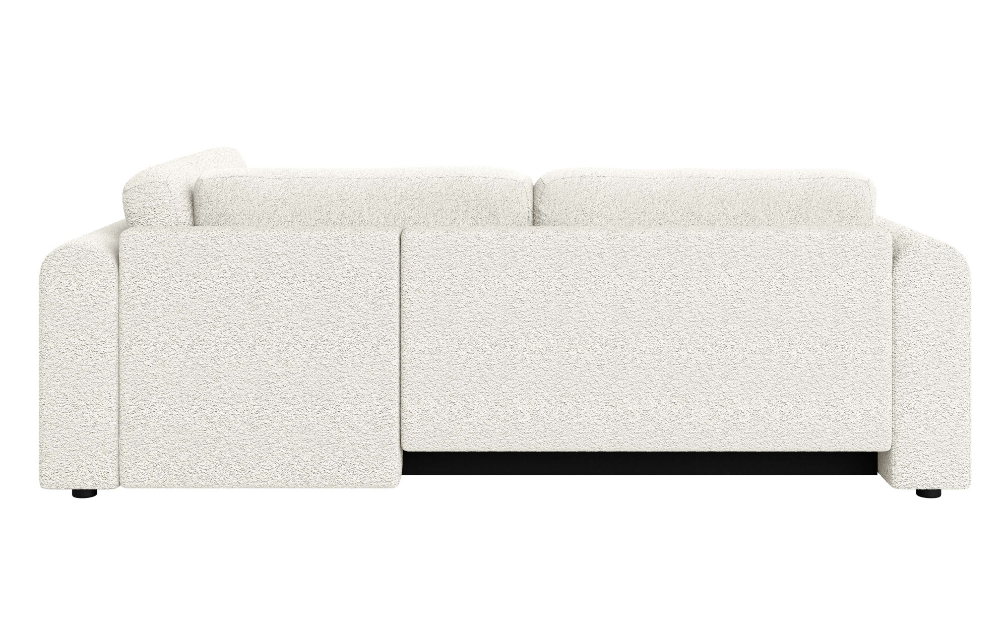 INOSIGN Ecksofa »Zacharia wahlweise Schlafsofa mit Bettkasten, B/T/H 250/166/86 cm«, L-Form mit Wellenunterfederung, Ottomane rechts oder links bestellbar