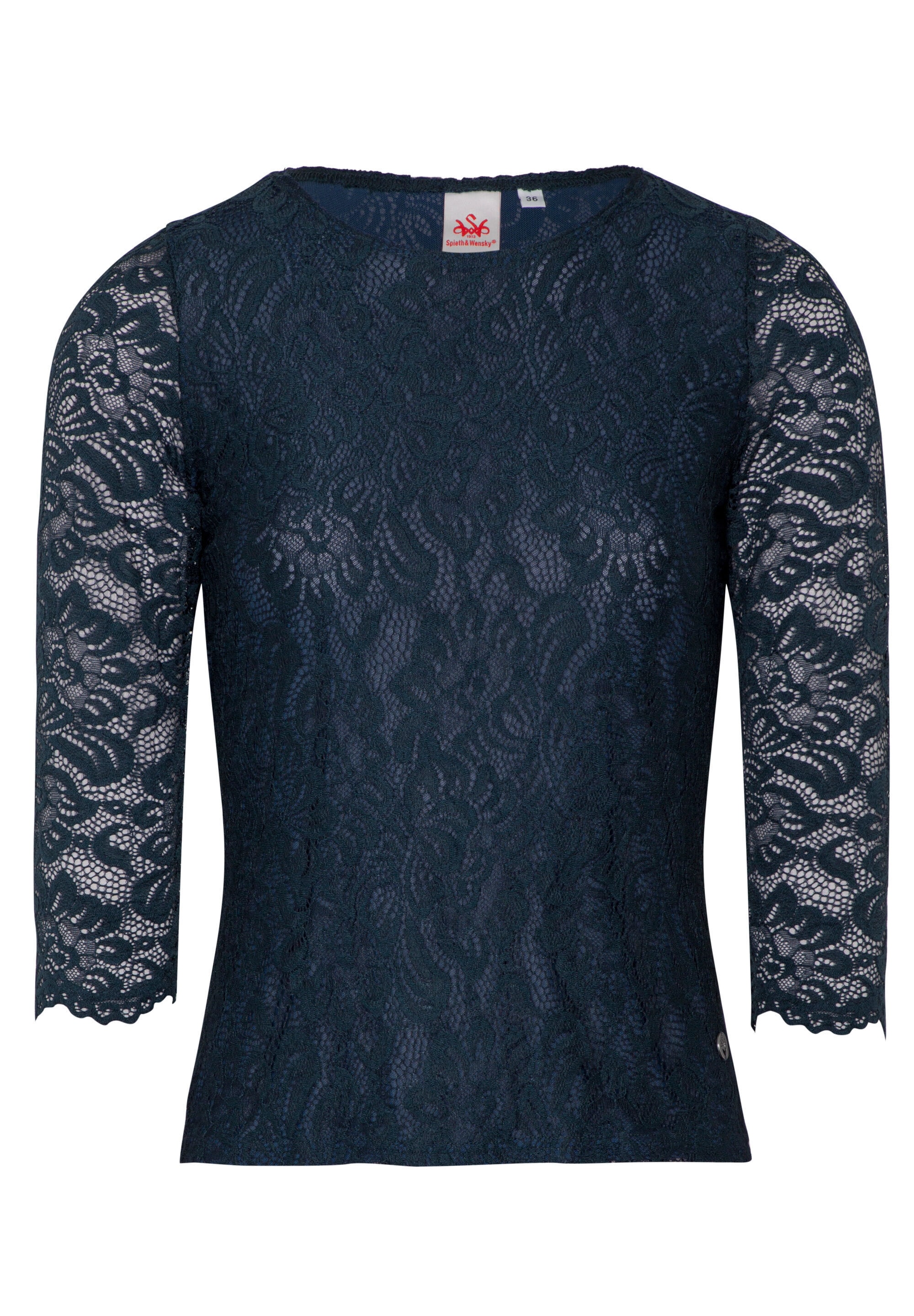 Spieth & Wensky Shirtbluse "Alheim" Rundhals Ausschnitt