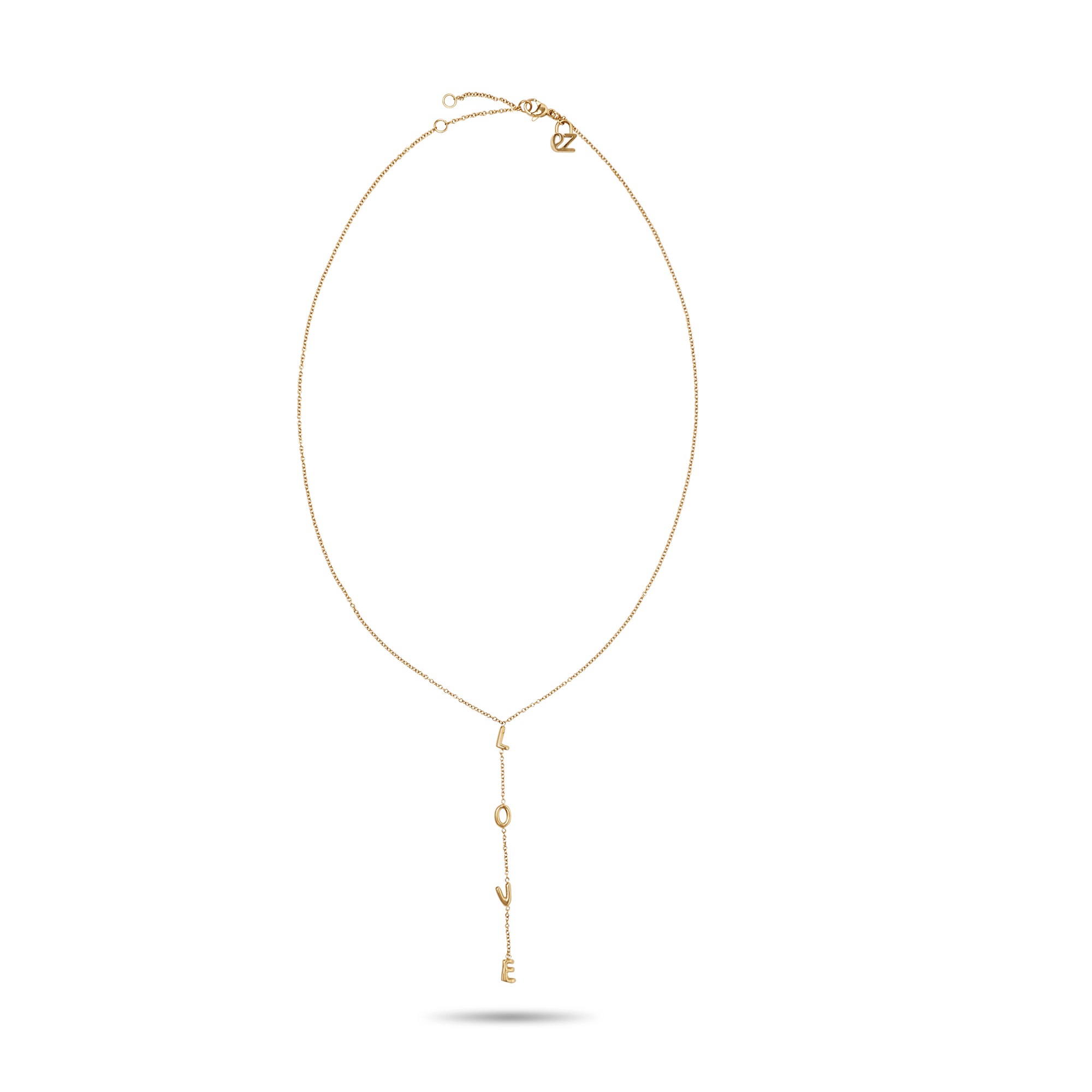 Echtzeit Y-Kette »Schmuck Geschenk Edelstahl Halskette Love Letters«