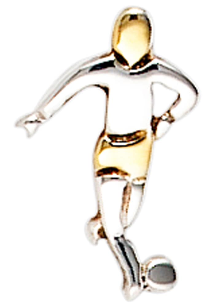 bestellen »Fußballspieler«, BAUR bicolor Silber Single-Ohrstecker vergoldet 925 JOBO |