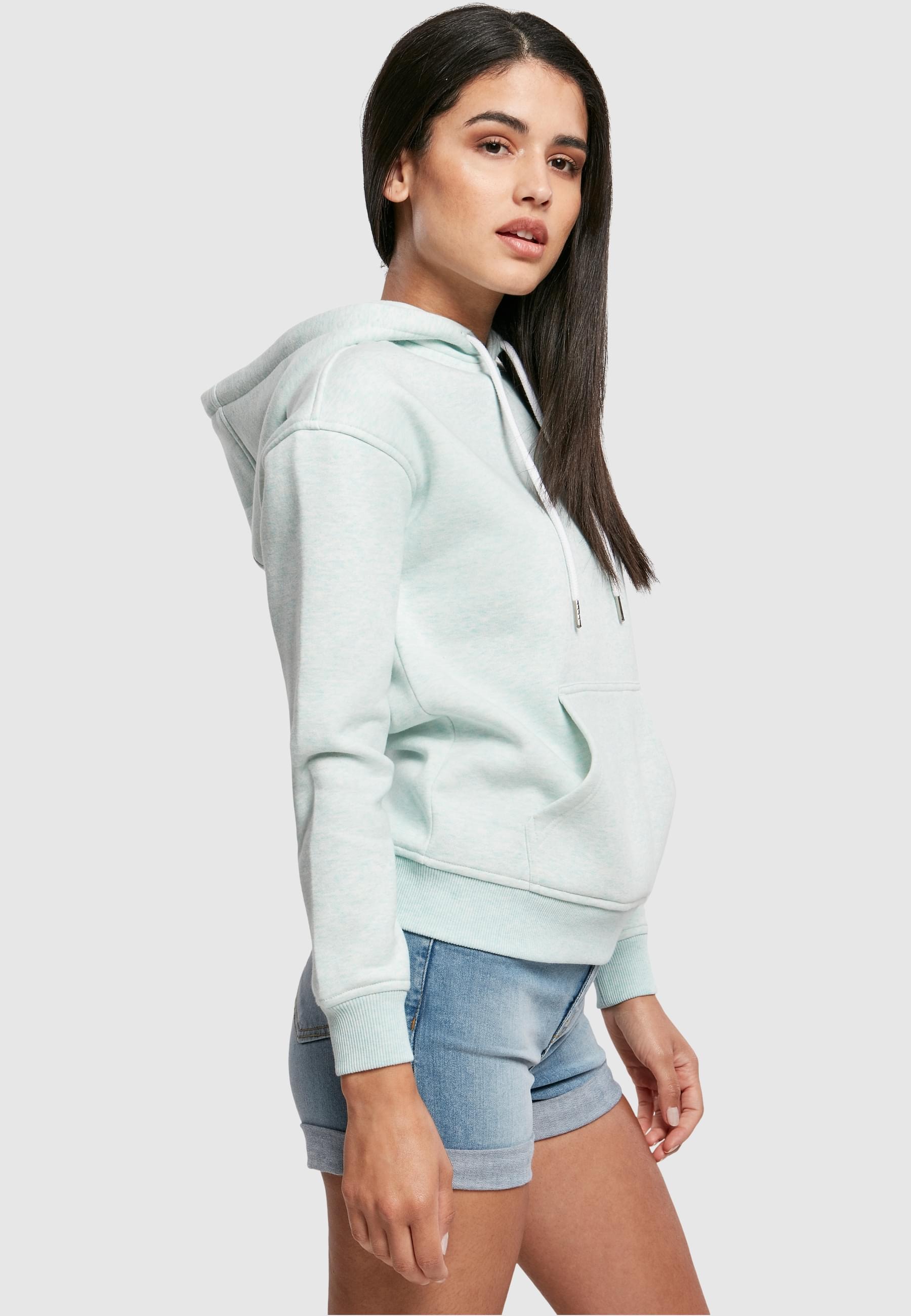 URBAN CLASSICS Kapuzenpullover »Urban Classics Damen Ladies Color Melange Hoody«, (1 tlg.)