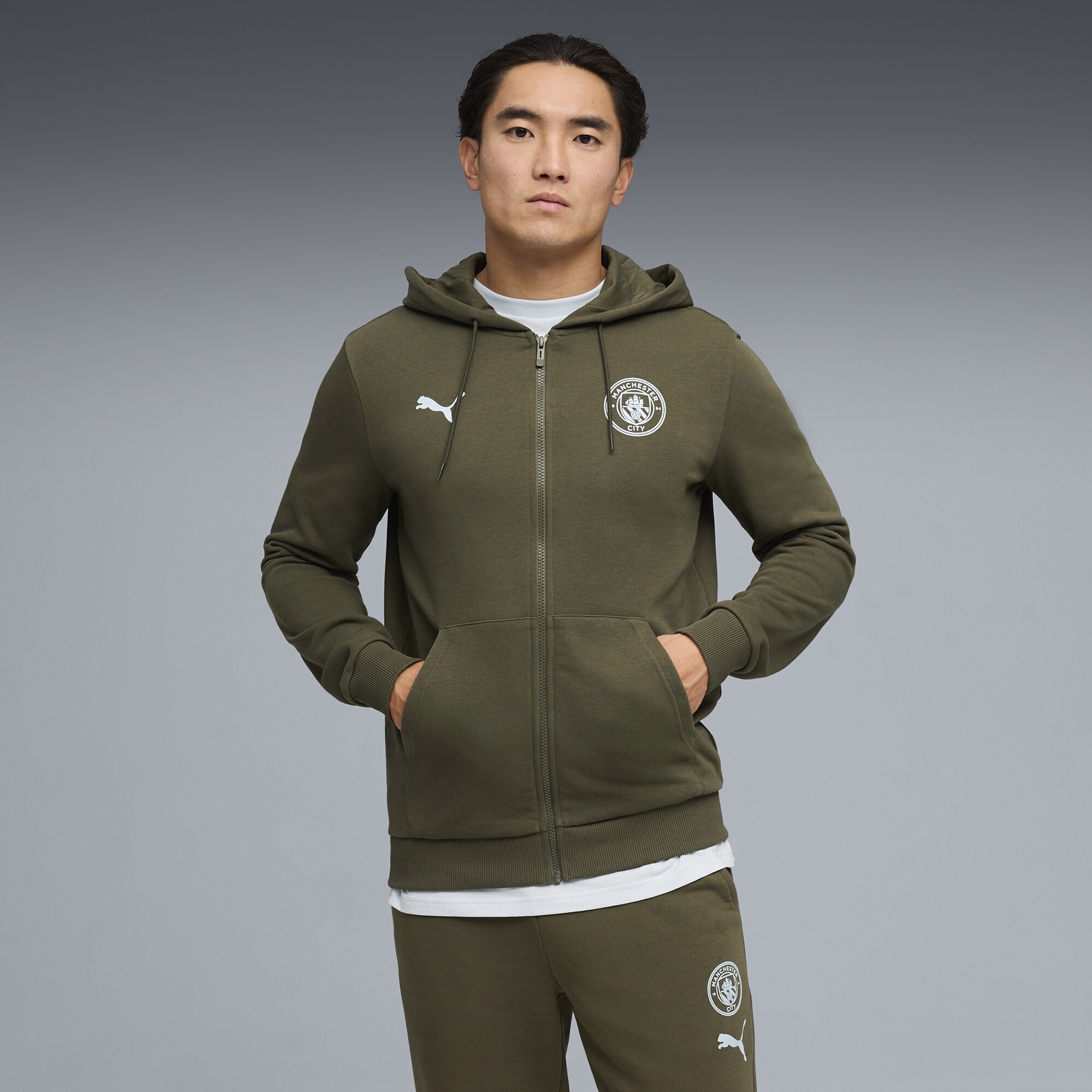 PUMA Sweatjacke »Manchester City FtblCulture Kapuzenjacke Herren«