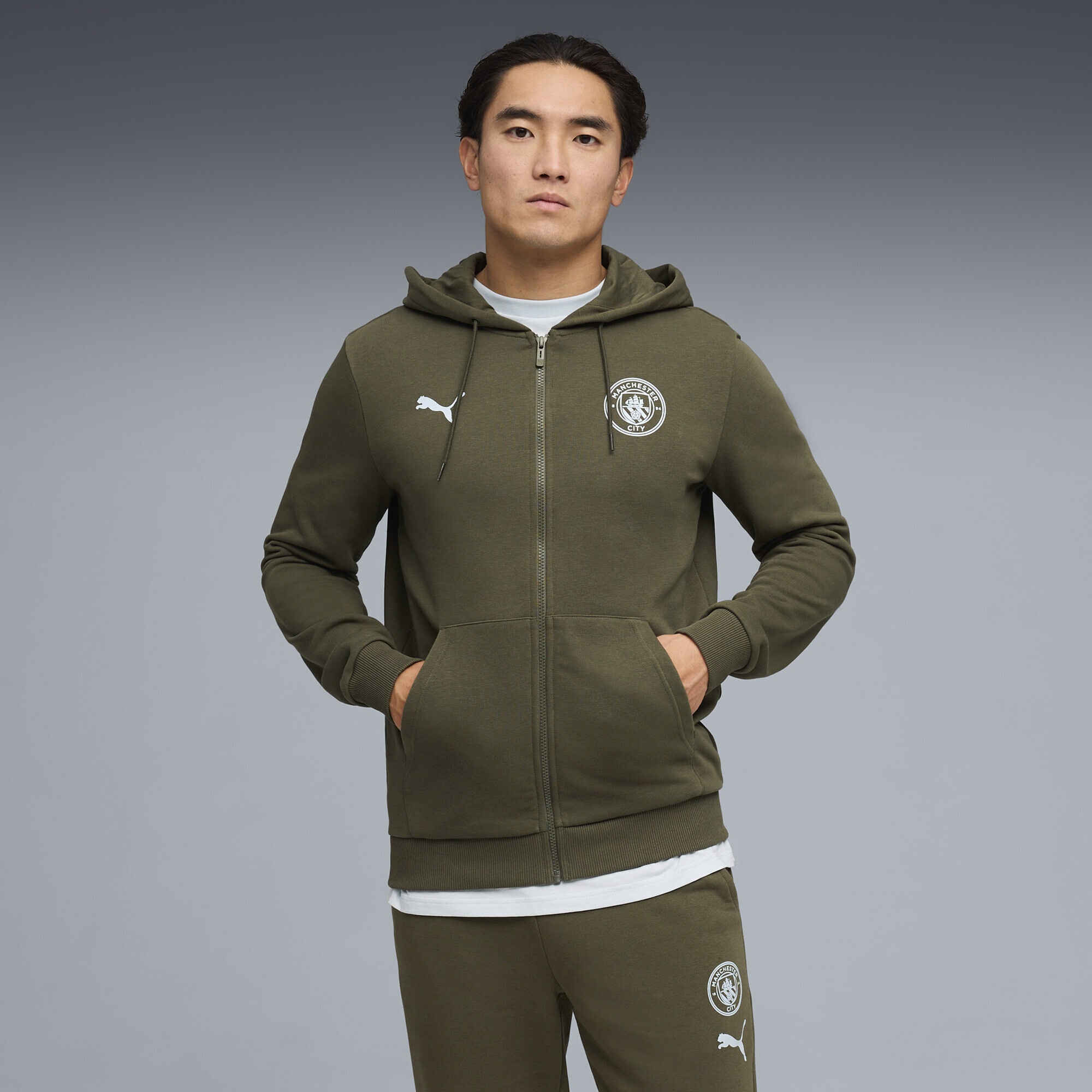 PUMA Sweatjacke "Manchester City FtblCulture Kapuzenjacke Herren" günstig online kaufen