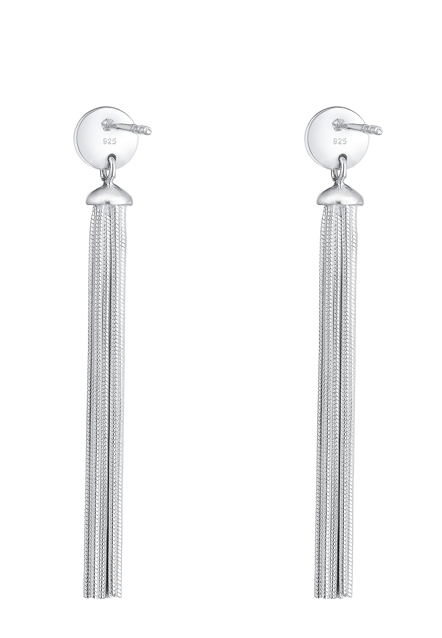 Elli Paar Ohrhänger »Ohrhänger Schlangenkette 925 Sterling Silber«