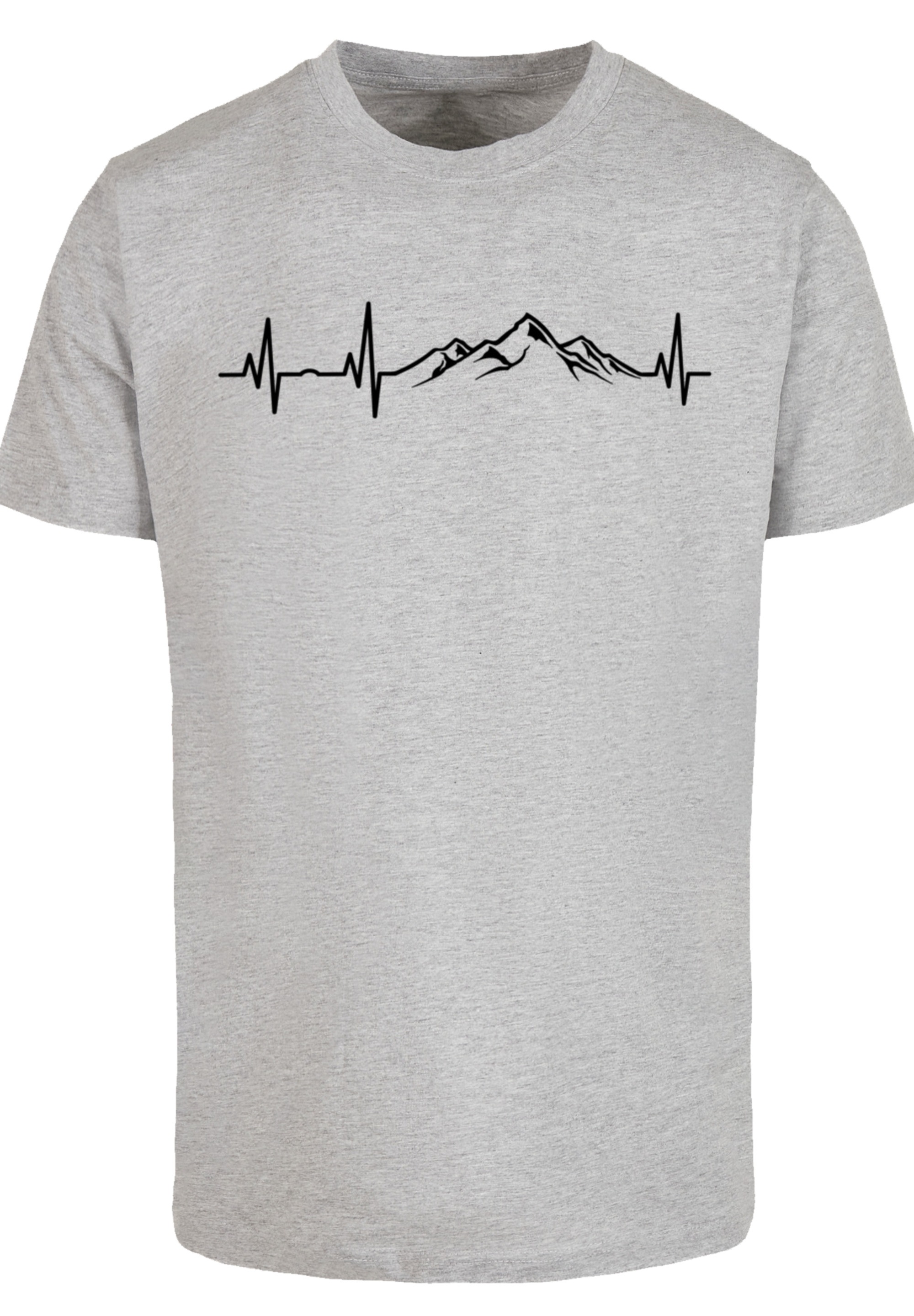 F4NT4STIC T-Shirt »Herzschlag Berge Wandern«, Premium Qualität