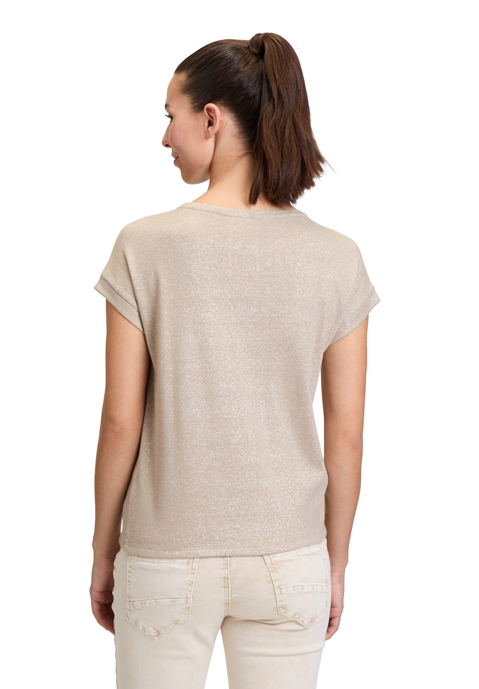 Cartoon Kurzarmshirt »Cartoon Casual-Shirt mit Rundhalsausschnitt«, (1 tlg.), Effektgarn