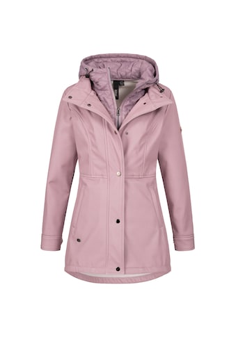 Softshelljacke »LUCANIA PEAK Women«, leichte Softshelljacke mit All-Over-Print und...