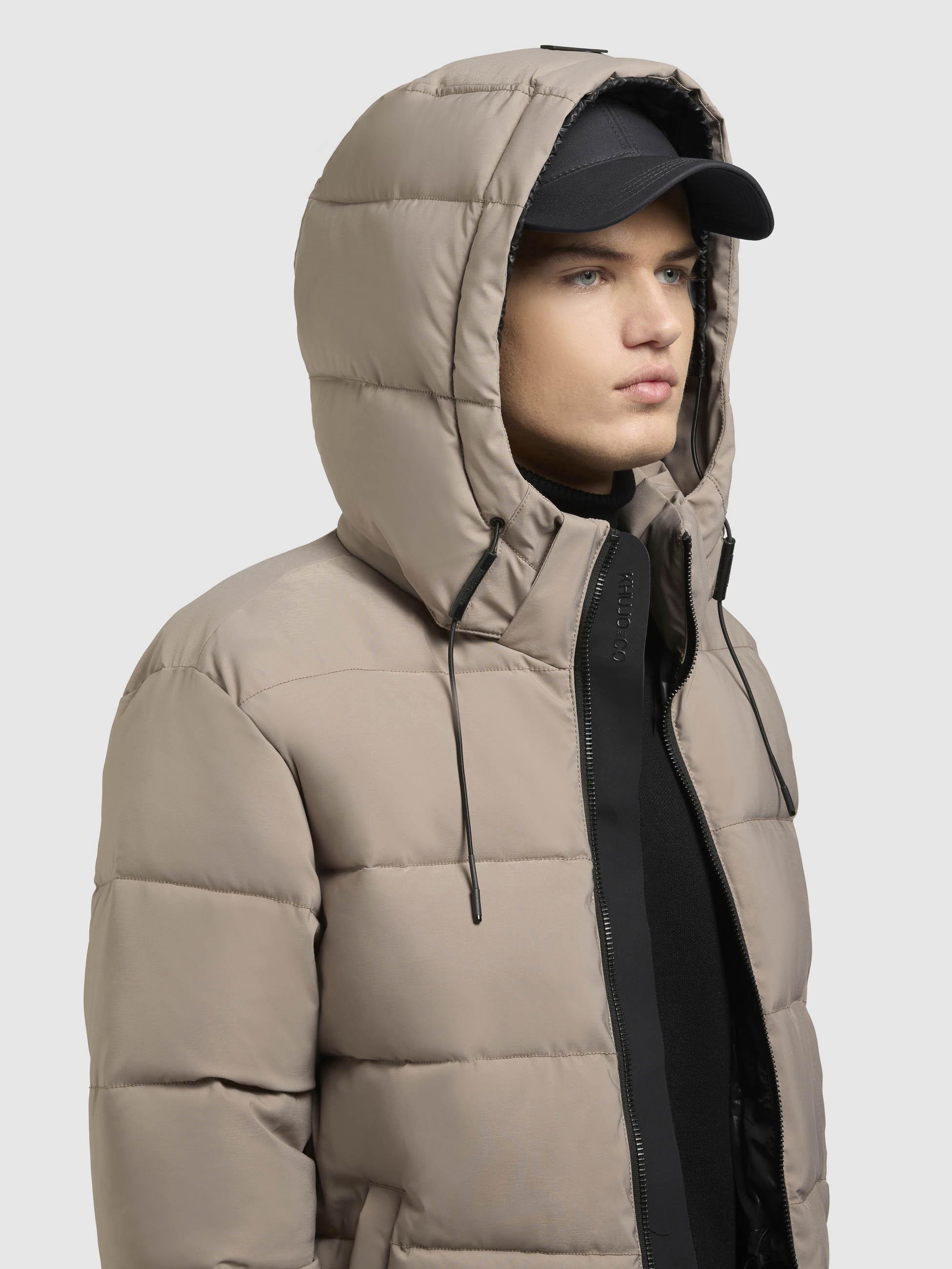 khujo Winterjacke »Loga2-YM«, mit Kapuze, Steppjacke mit abnehmbarer Kapuze und Rucksackträgern