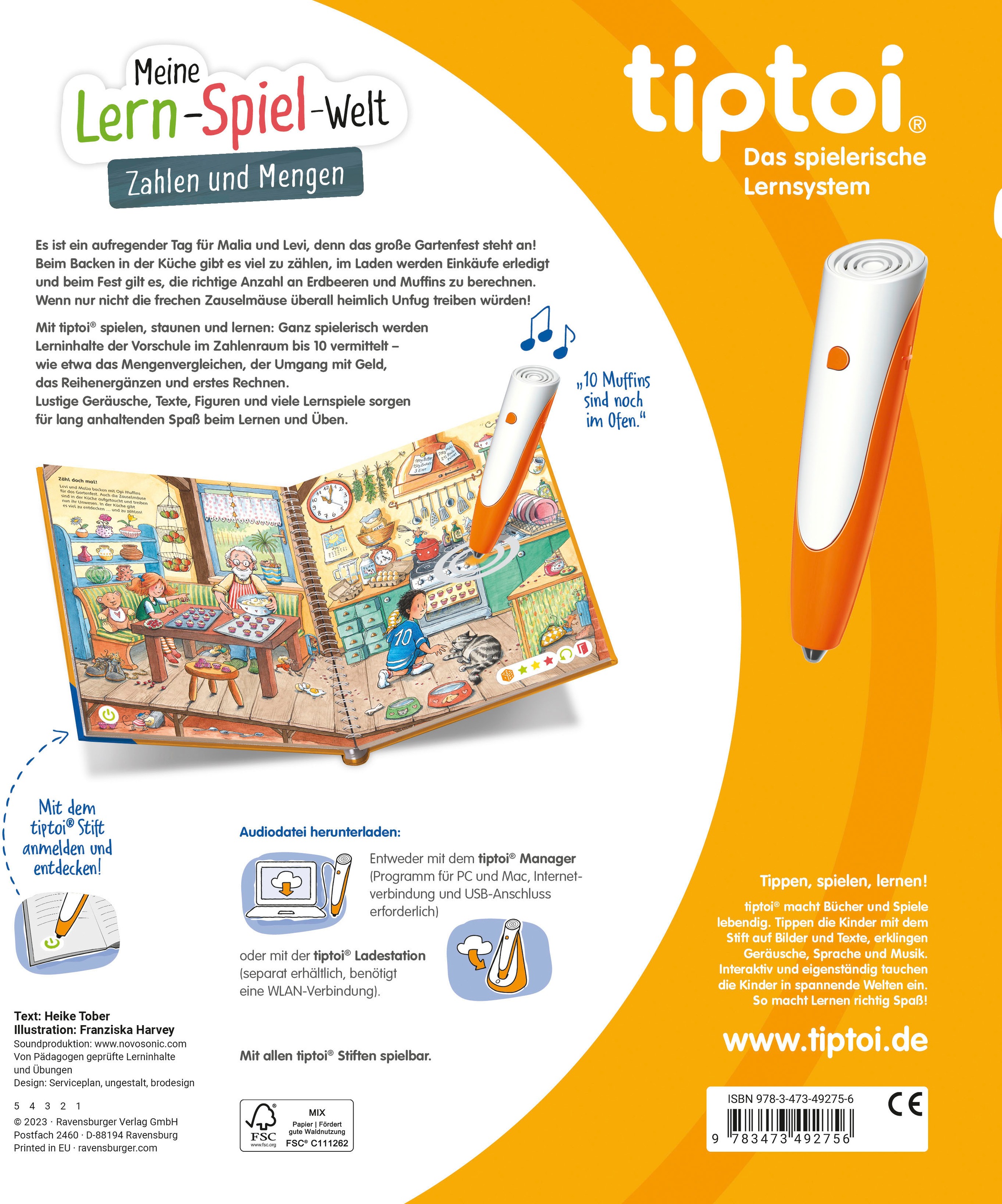 Ravensburger Buch »tiptoi® Zahlen und Mengen«, Made in Europe