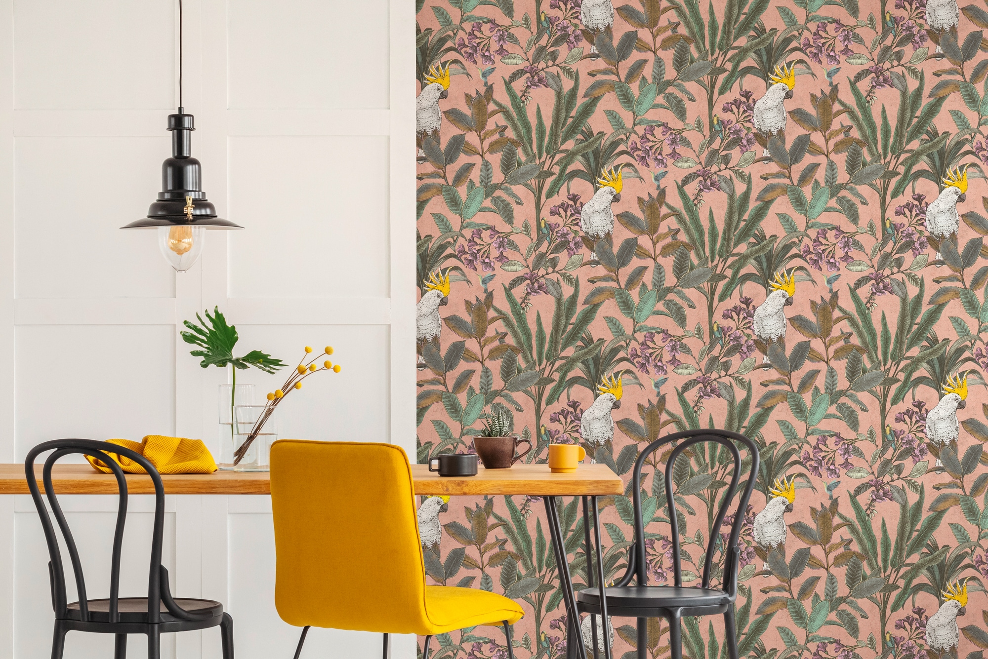 A.S. Création Vliestapete »PintWalls II Dschungel-Tapete Mustertapete Papagei Tiere«, matt, Vliestapete Tiere für Schlafzimmer Küche Wohnzimmer Dschungel Design