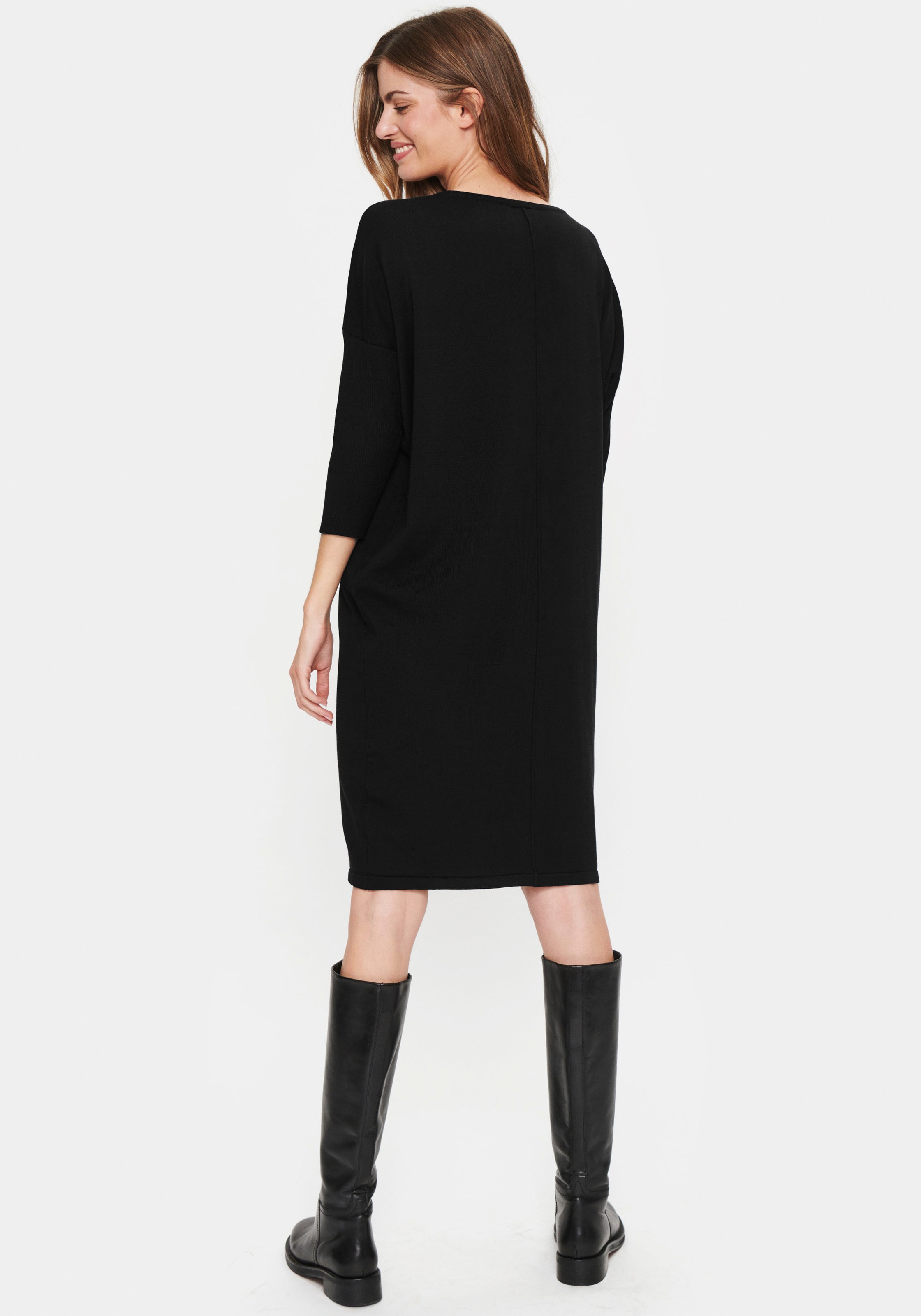 Saint Tropez Strickkleid »MilaSZ R-N Dress«, mit 3/4 Ärmel