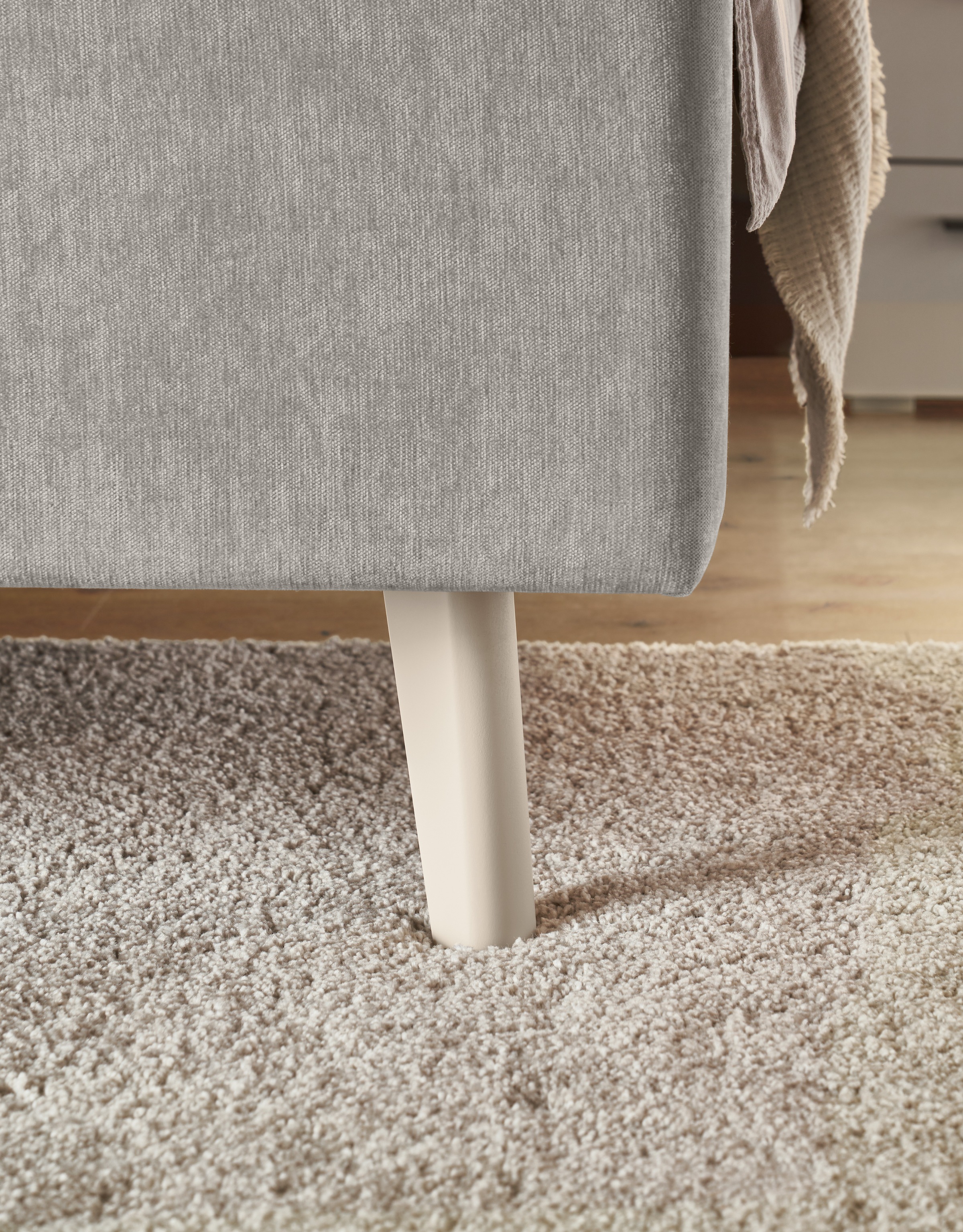 set one by Musterring Polsterbett »Cary, Breite 180cm, inkl. 7-Zonen-Tonnentaschenfederkern-Matratze« Erhältlich in verschiedenen Stofffarbe und Matratzenhärtegraden