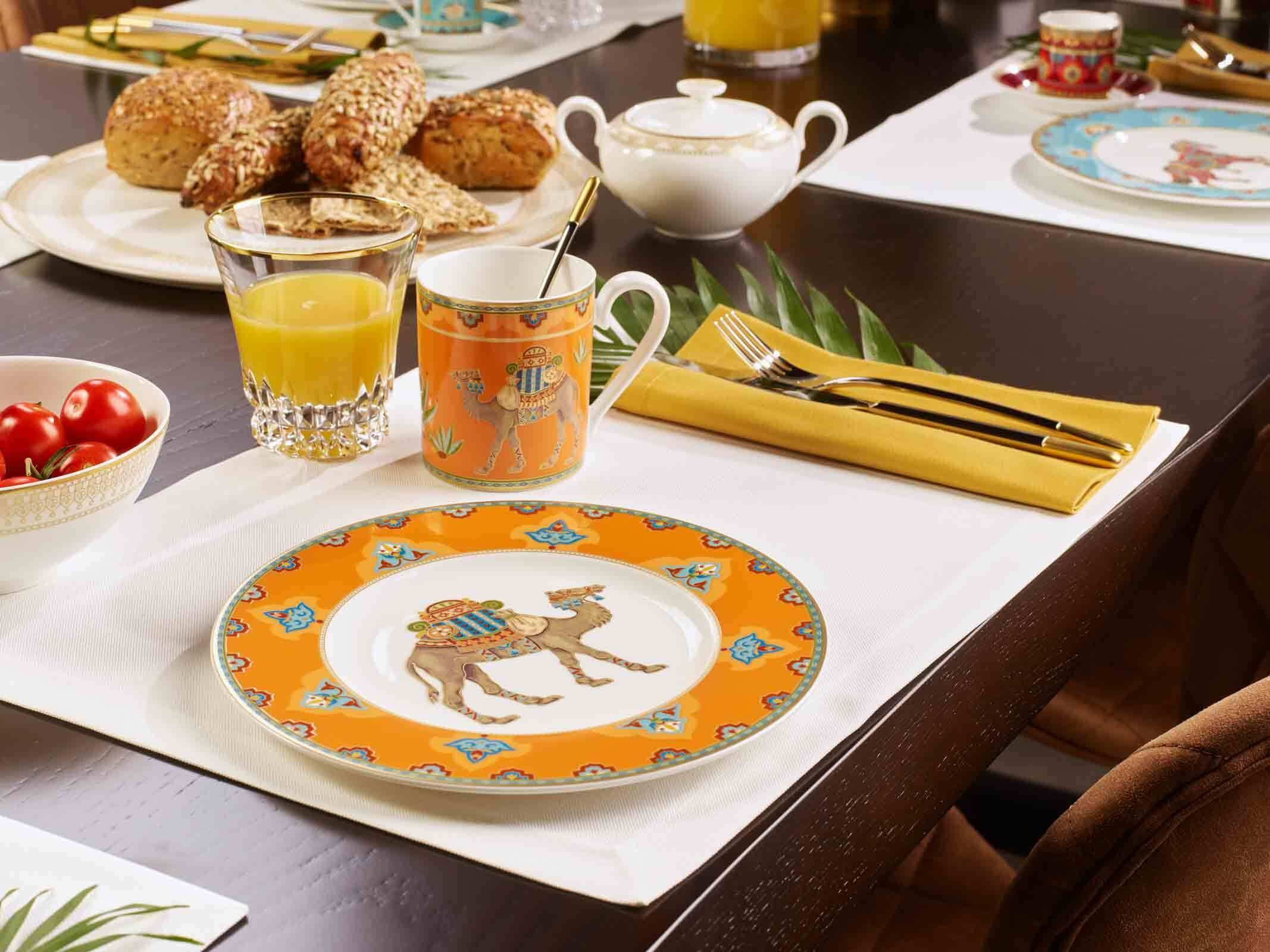 Villeroy & Boch Frühstücksteller »Frühstücksteller Samarkand Mandarin ø 22,5 cm 6er Set bunt«